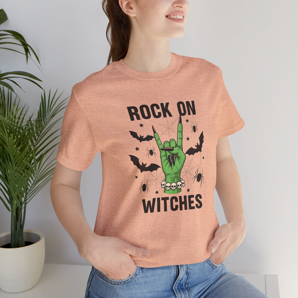 Rock On Witches T-Shirt — Halloween Witch Hand Graphic Tee