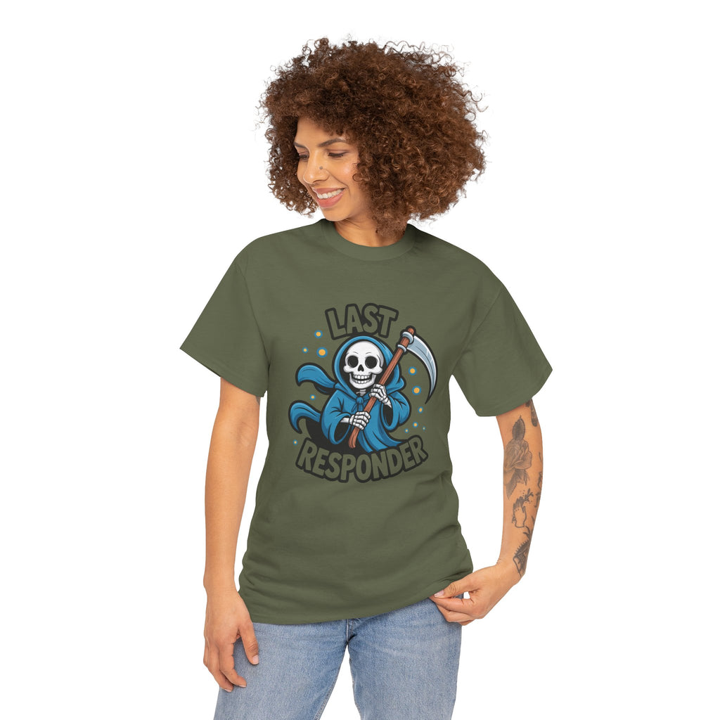 T-Shirt — "Last Responder" Grim Reaper Graphic Tee