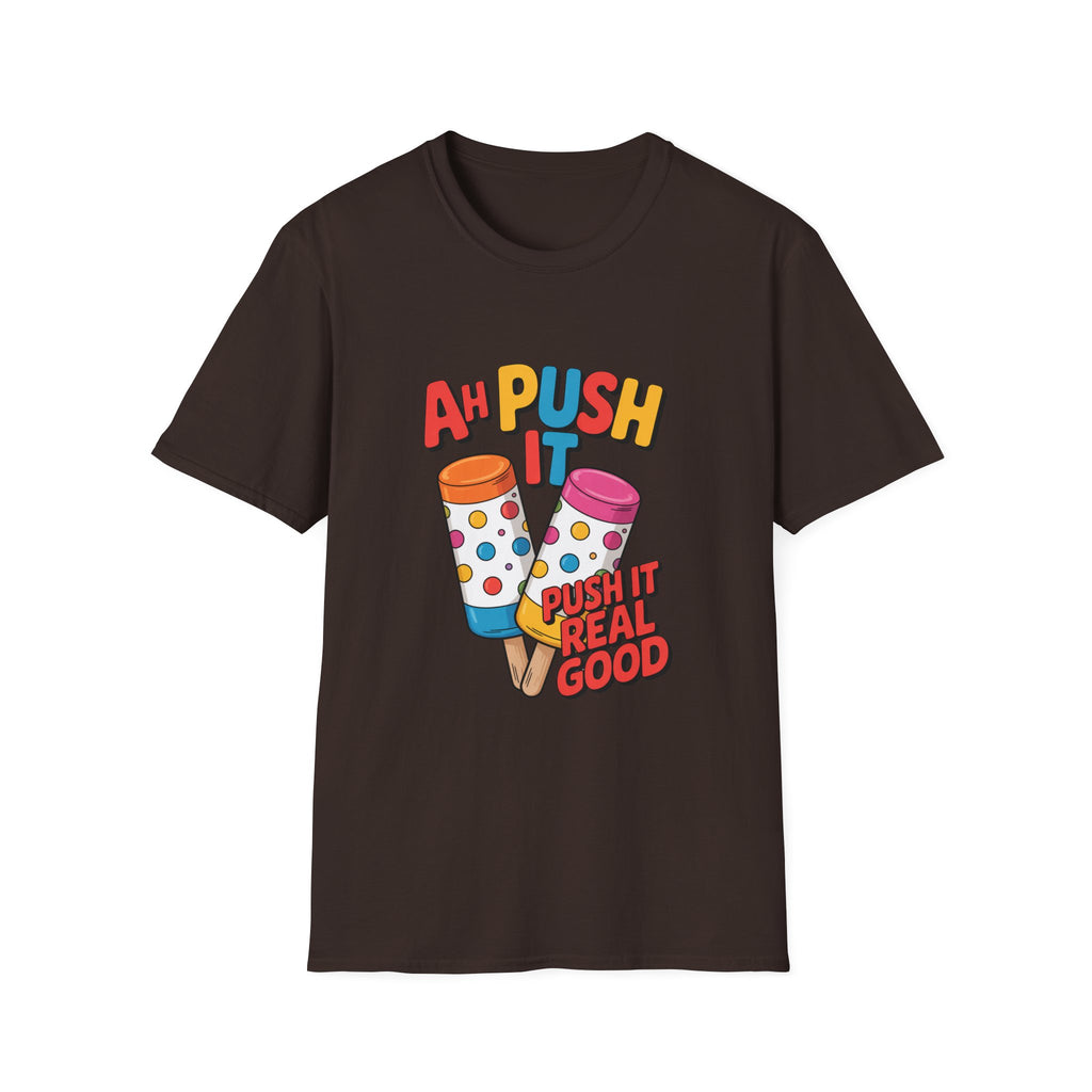 T-Shirt — “Ah Push It” Ice Cream Graphic Tee