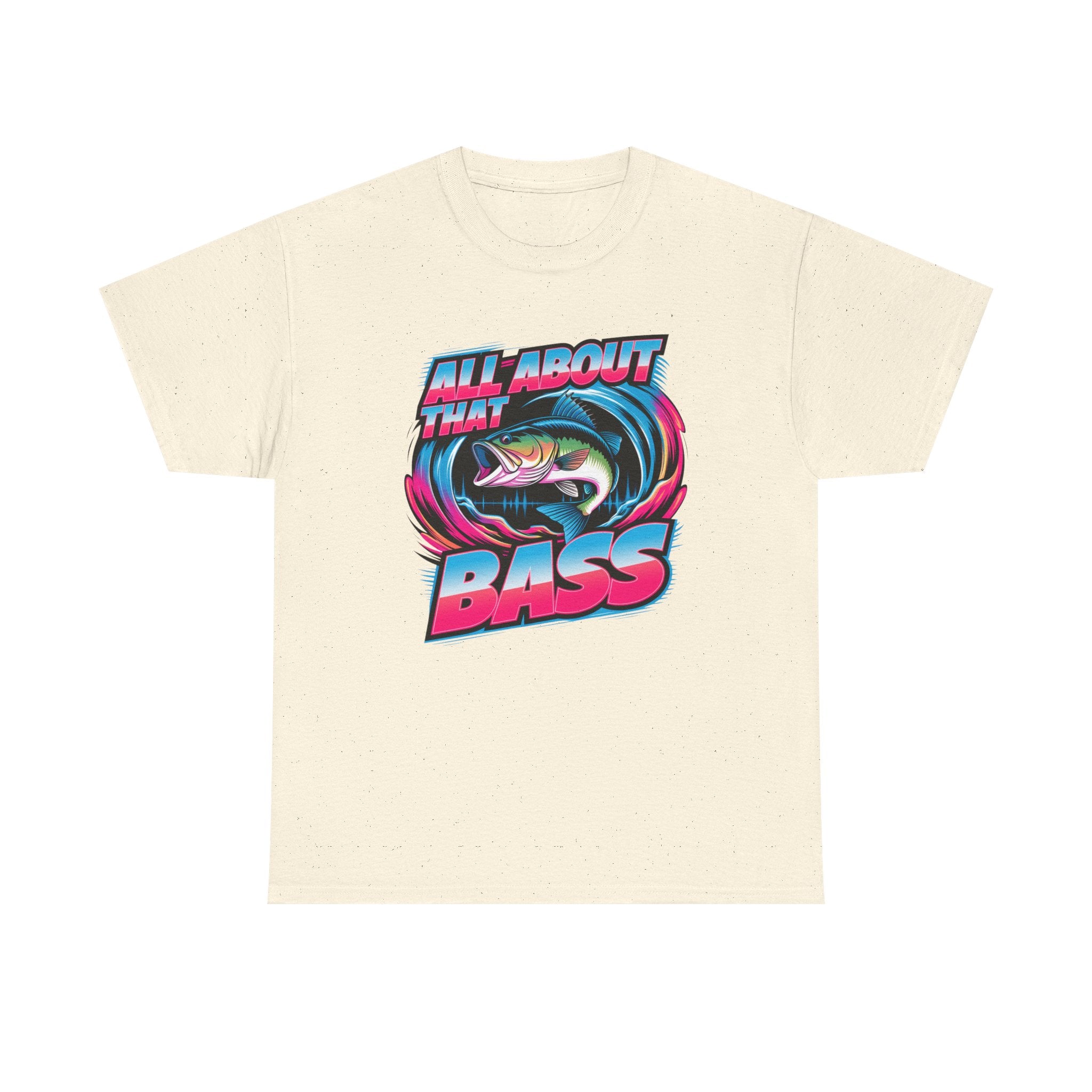 Bass Fishing T-Shirt — "All About That Bass" Retro Graphic Tee