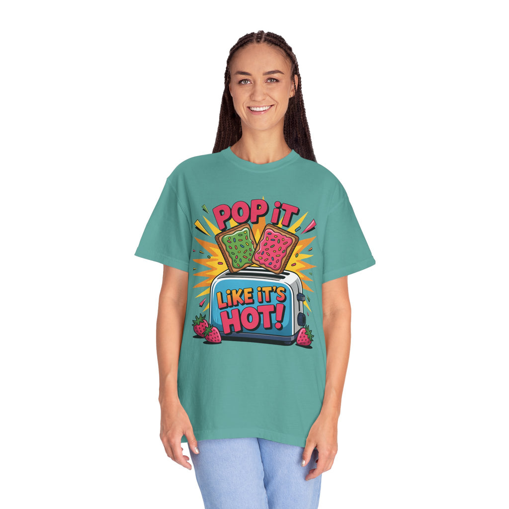 Funny Graphic T-Shirt — Pop It Like It's Hot Humor Gift Tee for Women