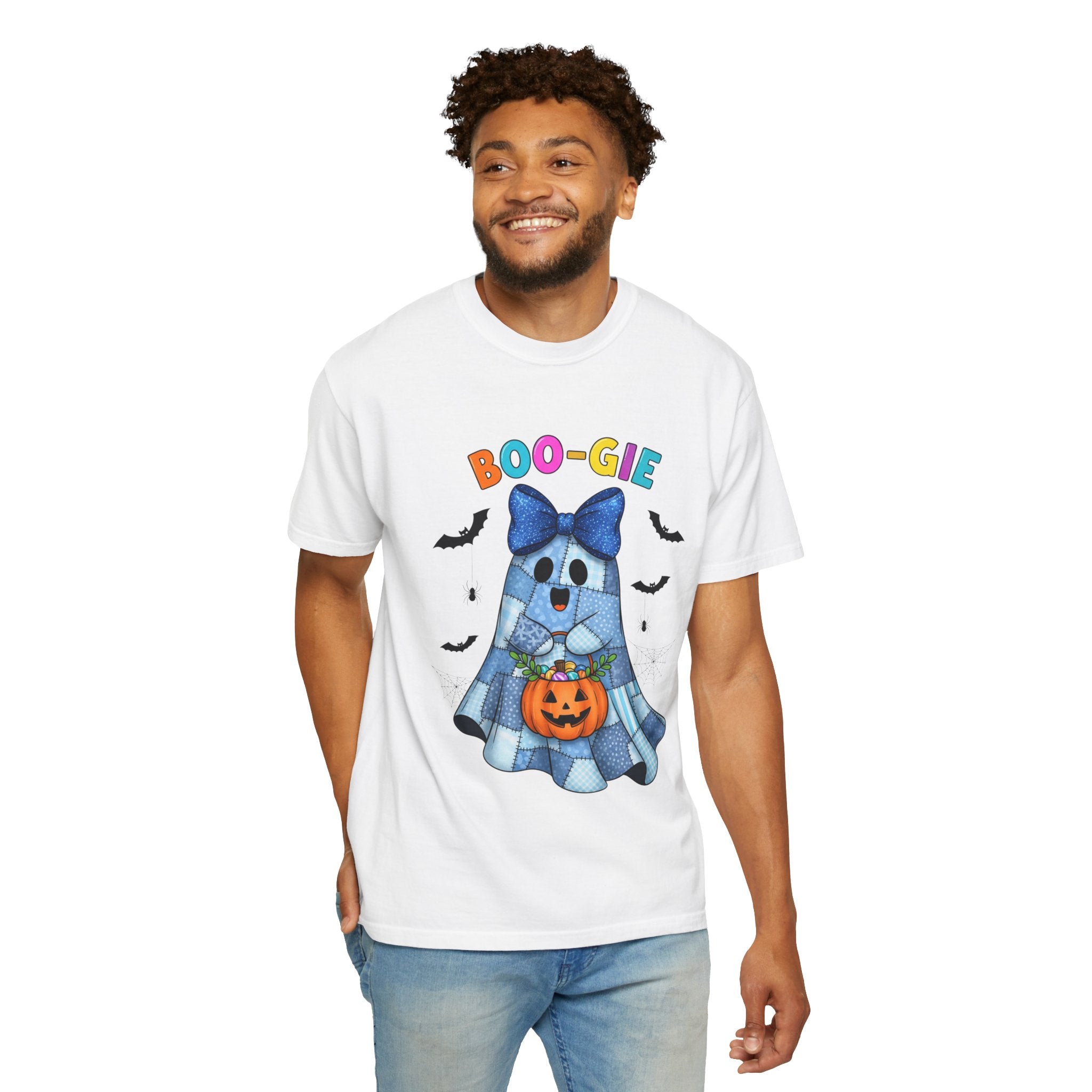 Boo-gie Ghost Halloween T-Shirt — Cute Trick-or-Treat Pumpkin Design