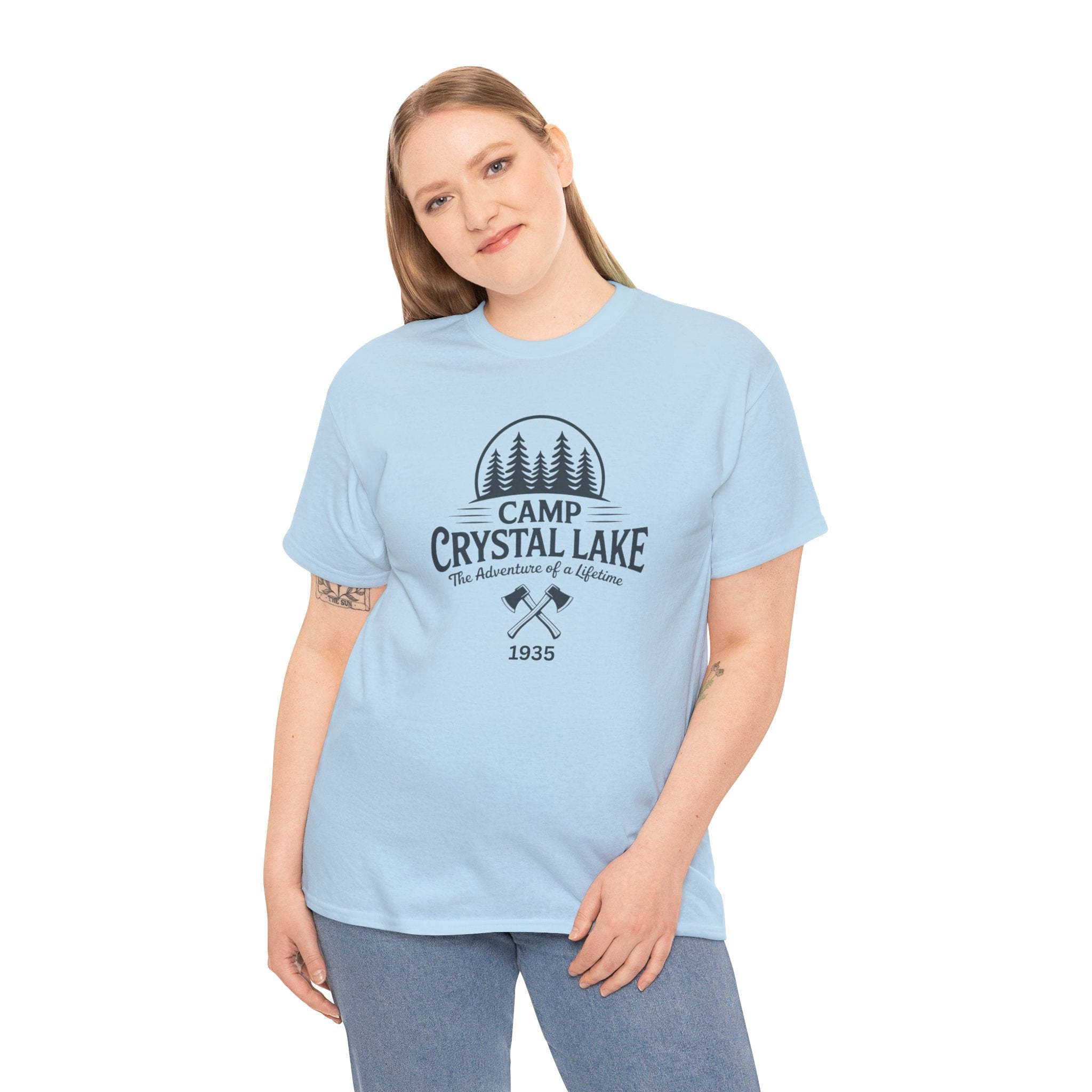 Camp Crystal Lake Tee — Vintage Outdoor Camping Shirt ("Camp Crystal Lake")