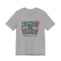 Zombies Eat Brains T‑Shirt — Funny Halloween Horror Tee ("Don't Worry, You Are Safe")