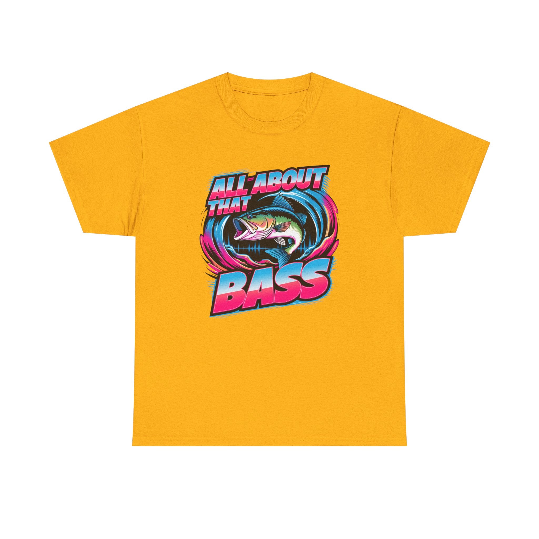 Bass Fishing T-Shirt — "All About That Bass" Retro Graphic Tee