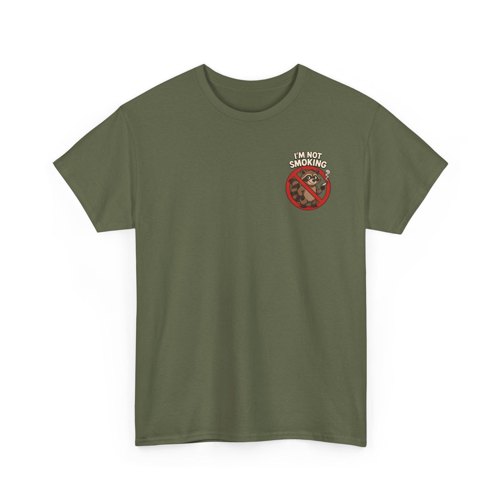 Graphic Tee — "What Are You Looking At?" Raccoon Illustration T-Shirt