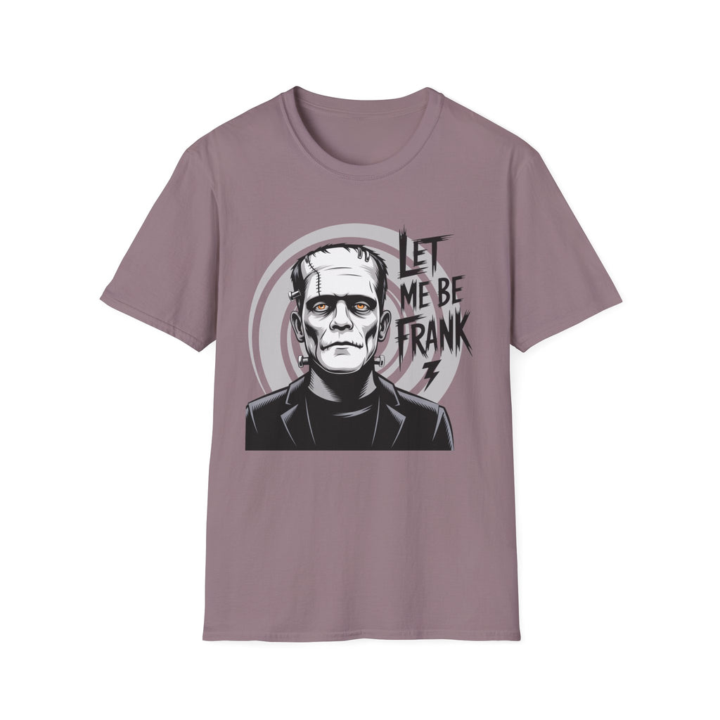 Frankenstein Monster Graphic T-Shirt — "Let Me Be Frank" Halloween Tee