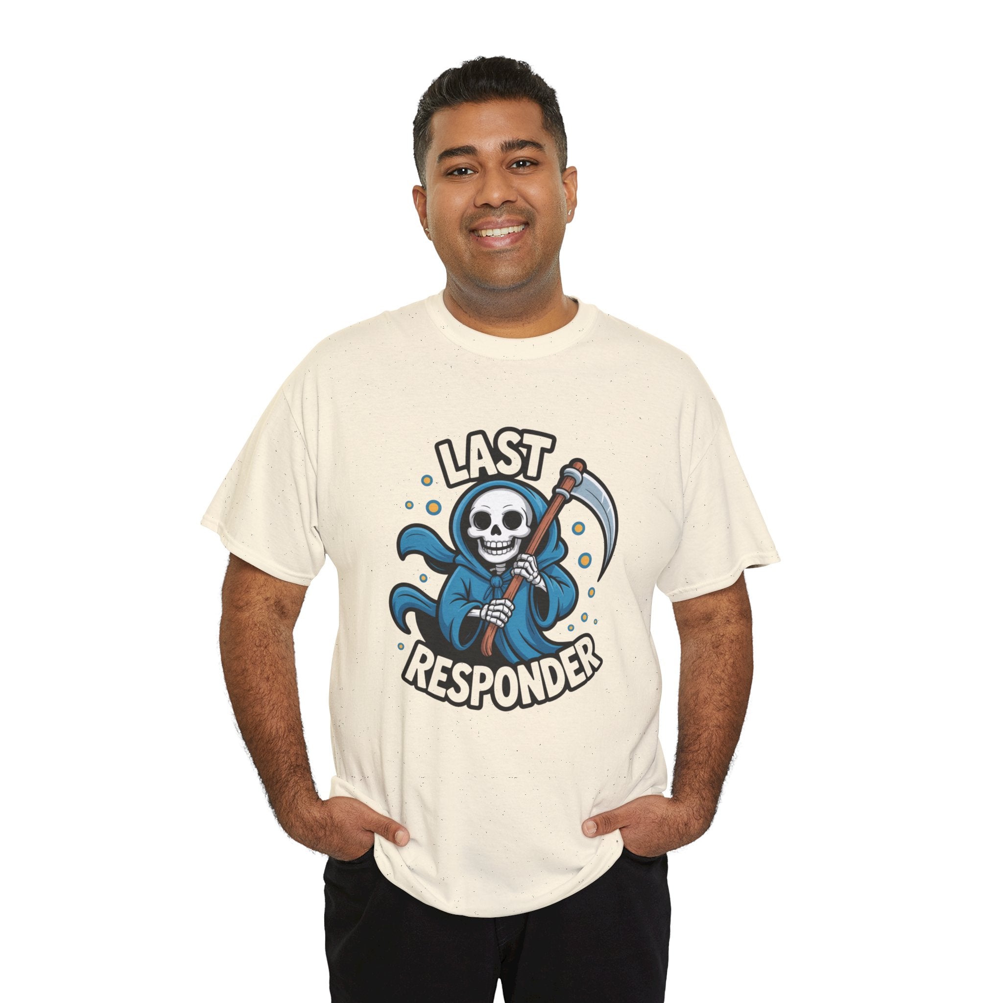 T-Shirt — "Last Responder" Grim Reaper Graphic Tee