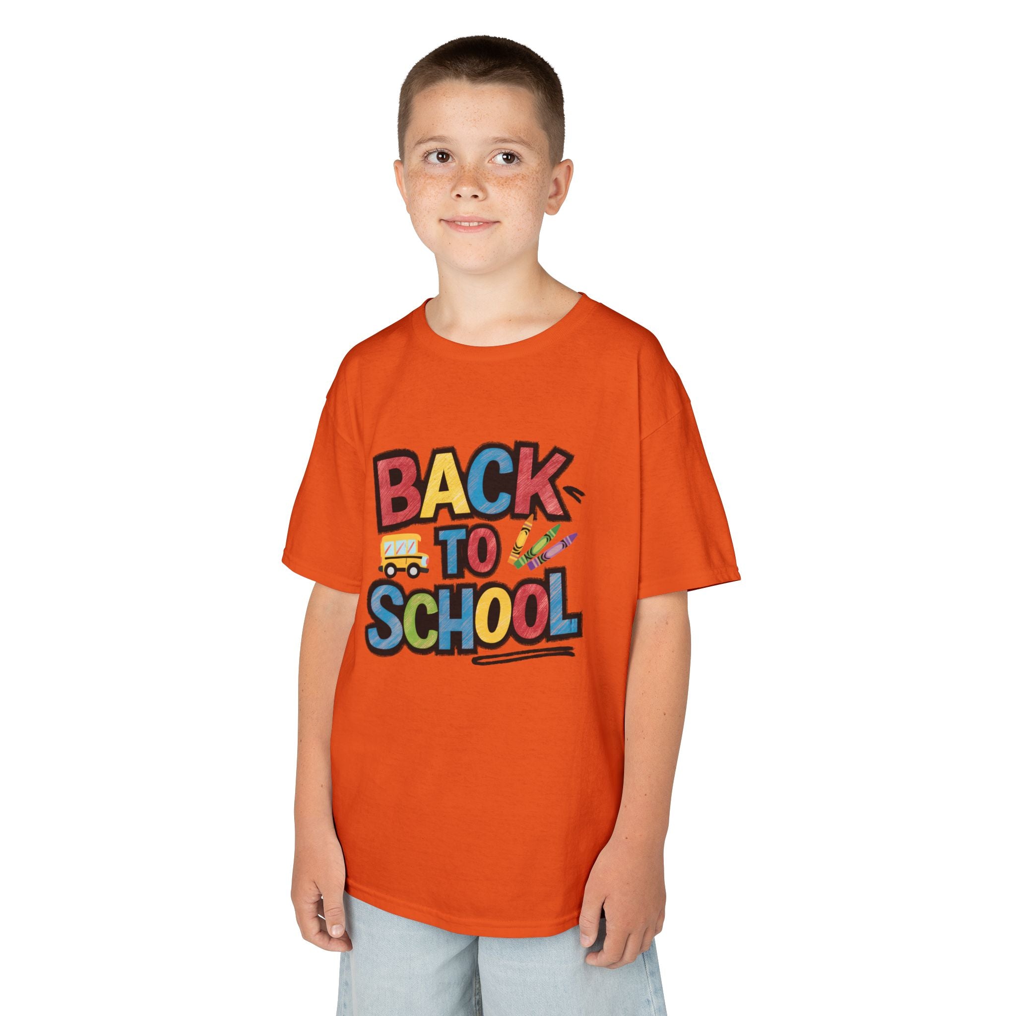 Back to School Kids T-Shirt — Colorful Retro School Design