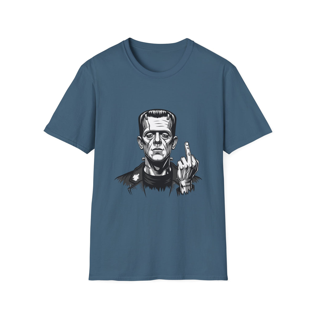 Frankenstein Middle Finger T-Shirt — Funny Gothic Monster Tee
