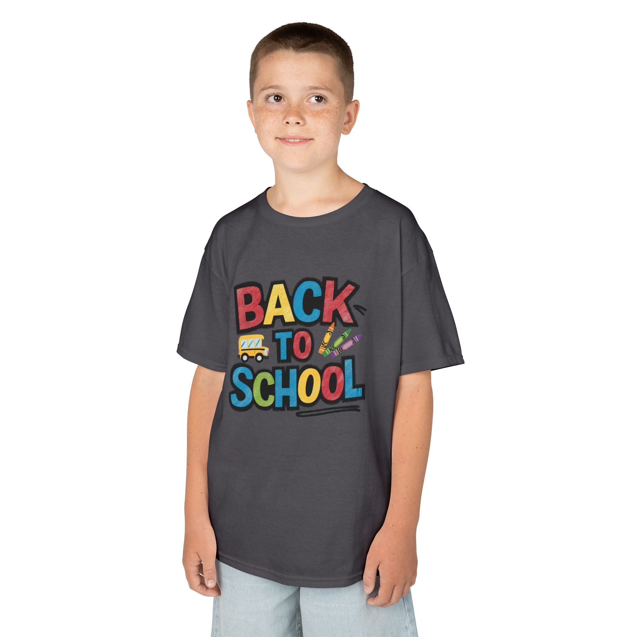 Back to School Kids T-Shirt — Colorful Retro School Design