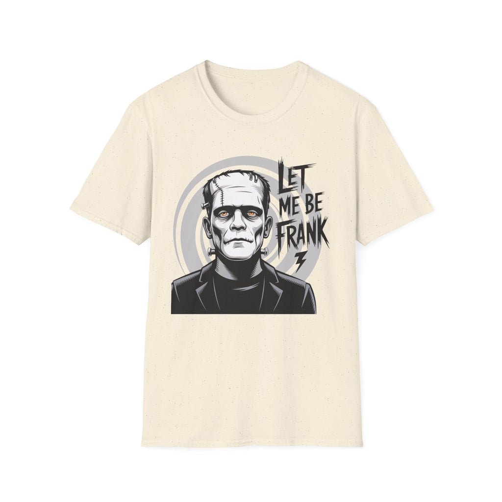 Frankenstein Monster Graphic T-Shirt — "Let Me Be Frank" Halloween Tee