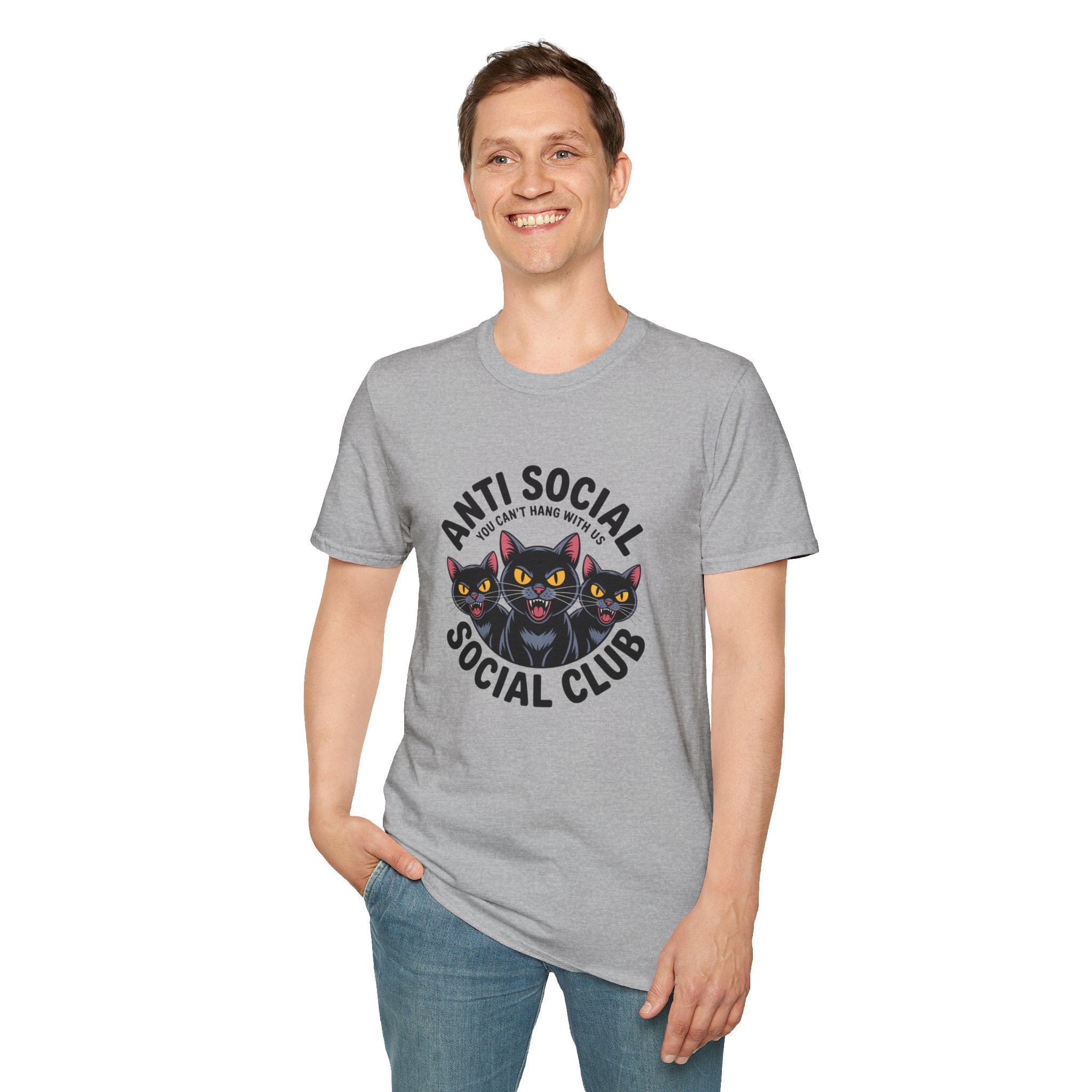 Anti Social Social Club Cat T-Shirt — "You Can't Hang With Us" Graphic Tee