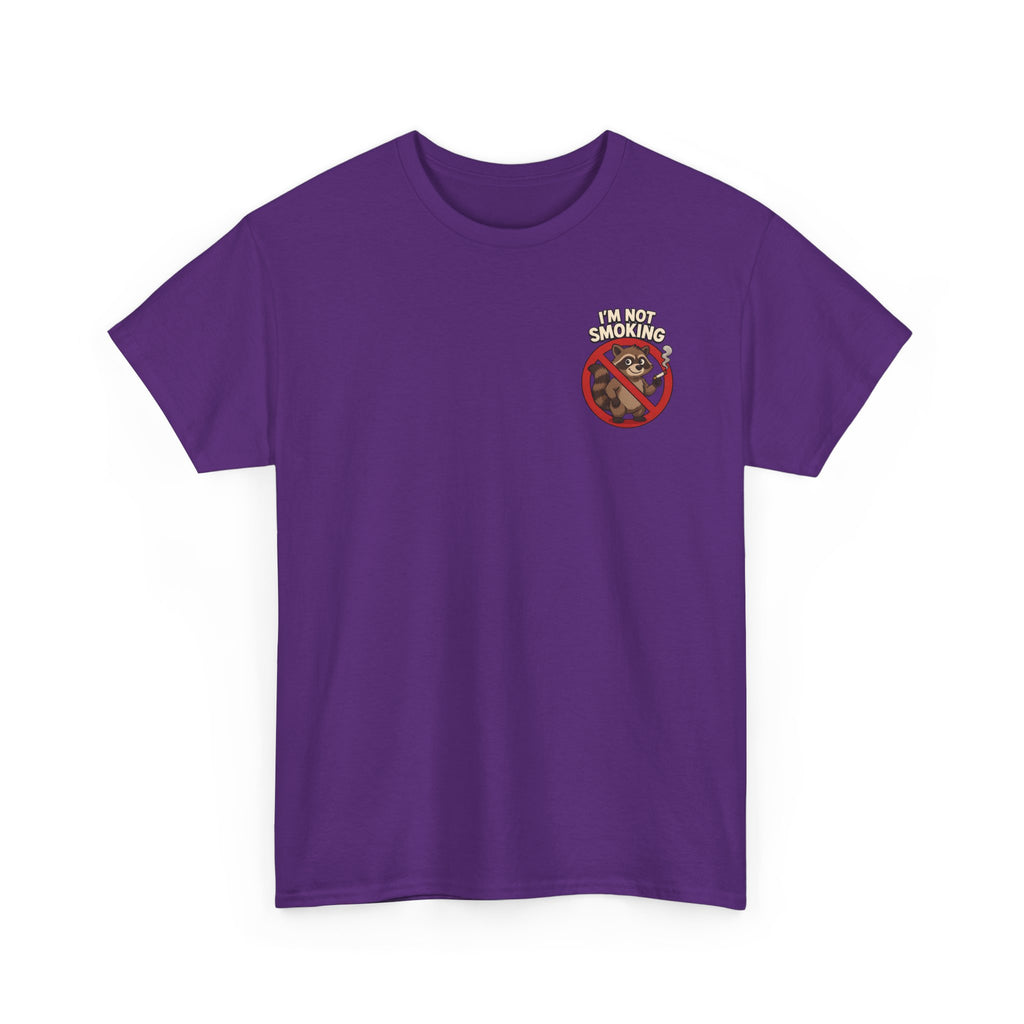 Graphic Tee — "What Are You Looking At?" Raccoon Illustration T-Shirt