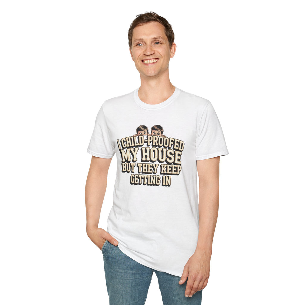 Funny Mom T-Shirt — I Child-Proofed My House Parenting Humor Gift Tee for Moms