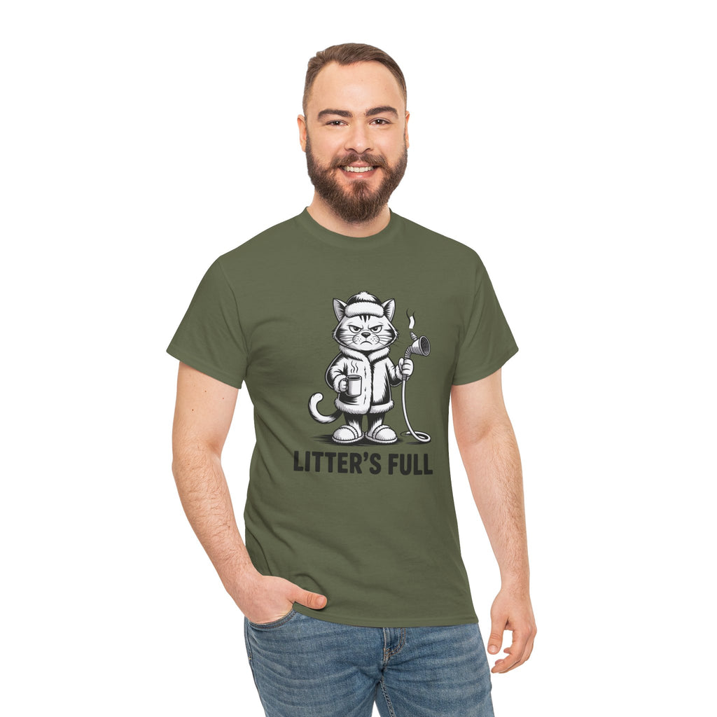 Cat Litter's Full Tee — Funny Cat Graphic T-Shirt