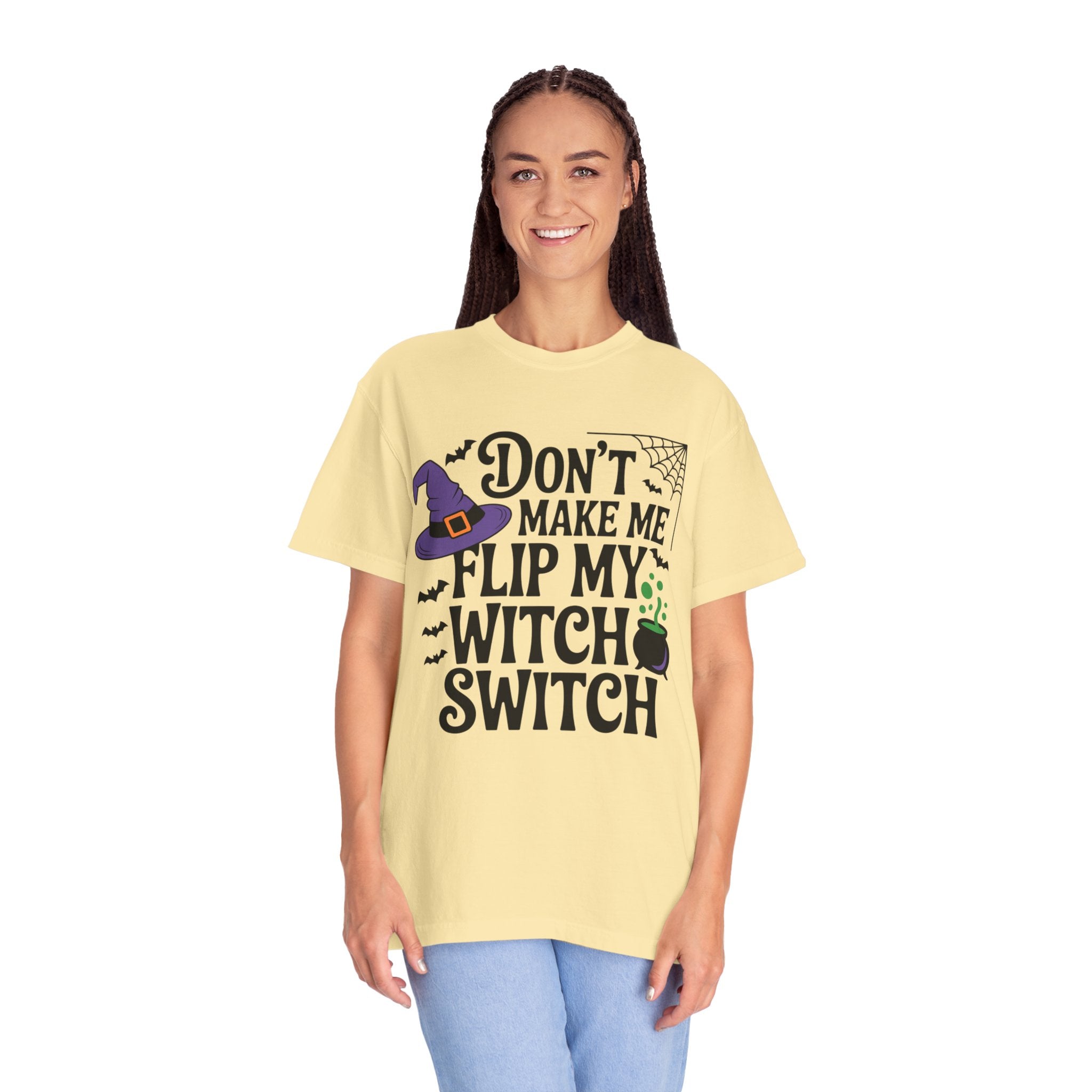 Halloween T-Shirt: "Don't Make Me Flip My Witch Switch" Graphic Tee