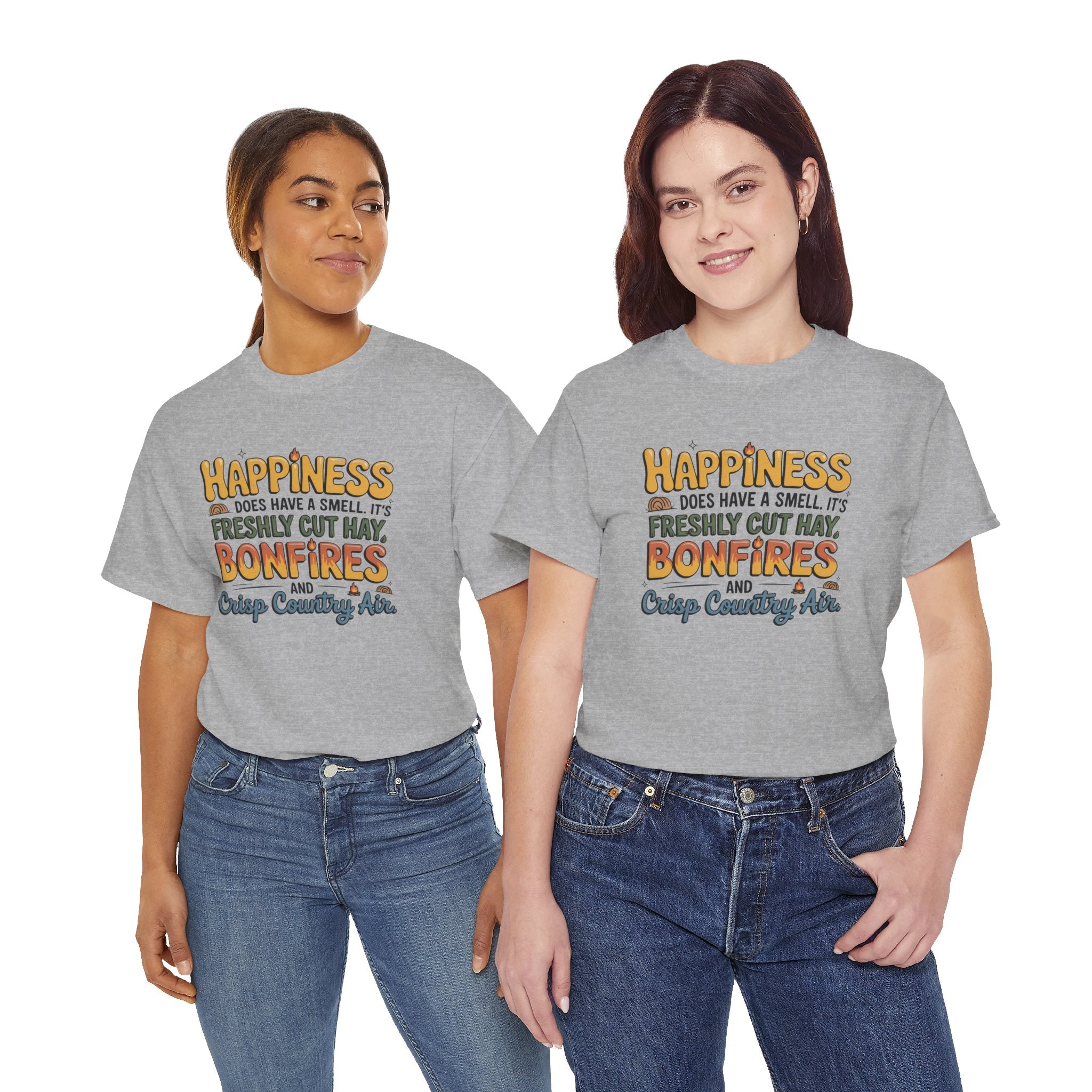 Funny Country Life Graphic T-Shirt — Freshly Cut Hay Farm Life Gift Tee for Women
