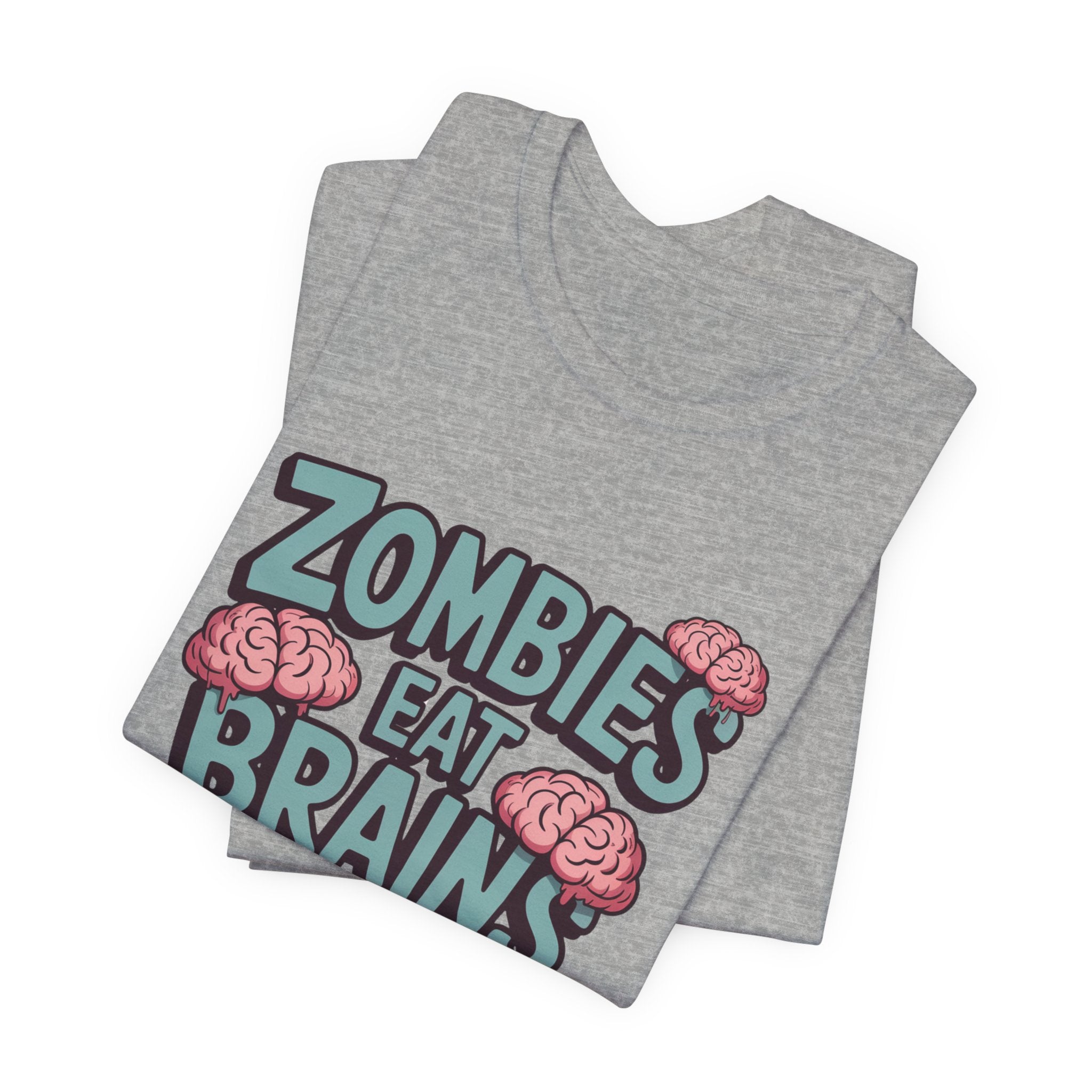 Zombies Eat Brains T‑Shirt — Funny Halloween Horror Tee ("Don't Worry, You Are Safe")