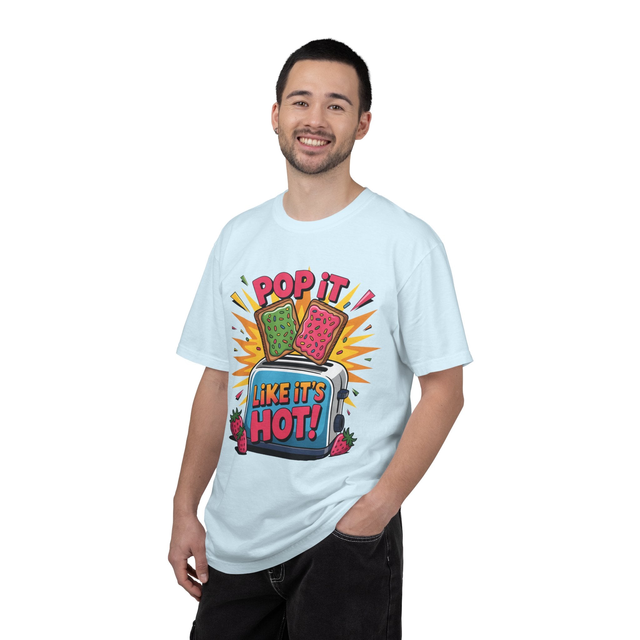 Funny Graphic T-Shirt — Pop It Like It's Hot Humor Gift Tee for Women