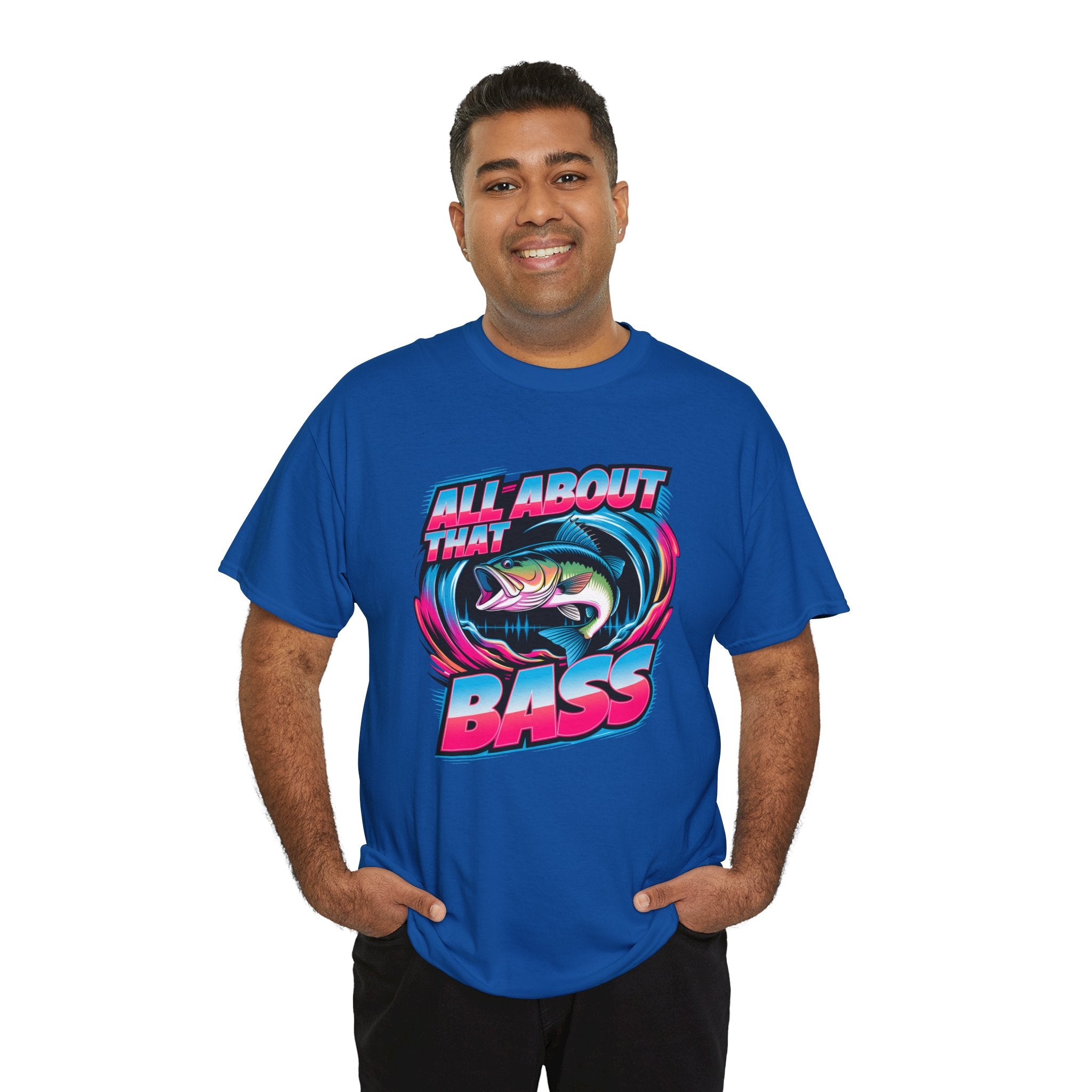 Bass Fishing T-Shirt — "All About That Bass" Retro Graphic Tee
