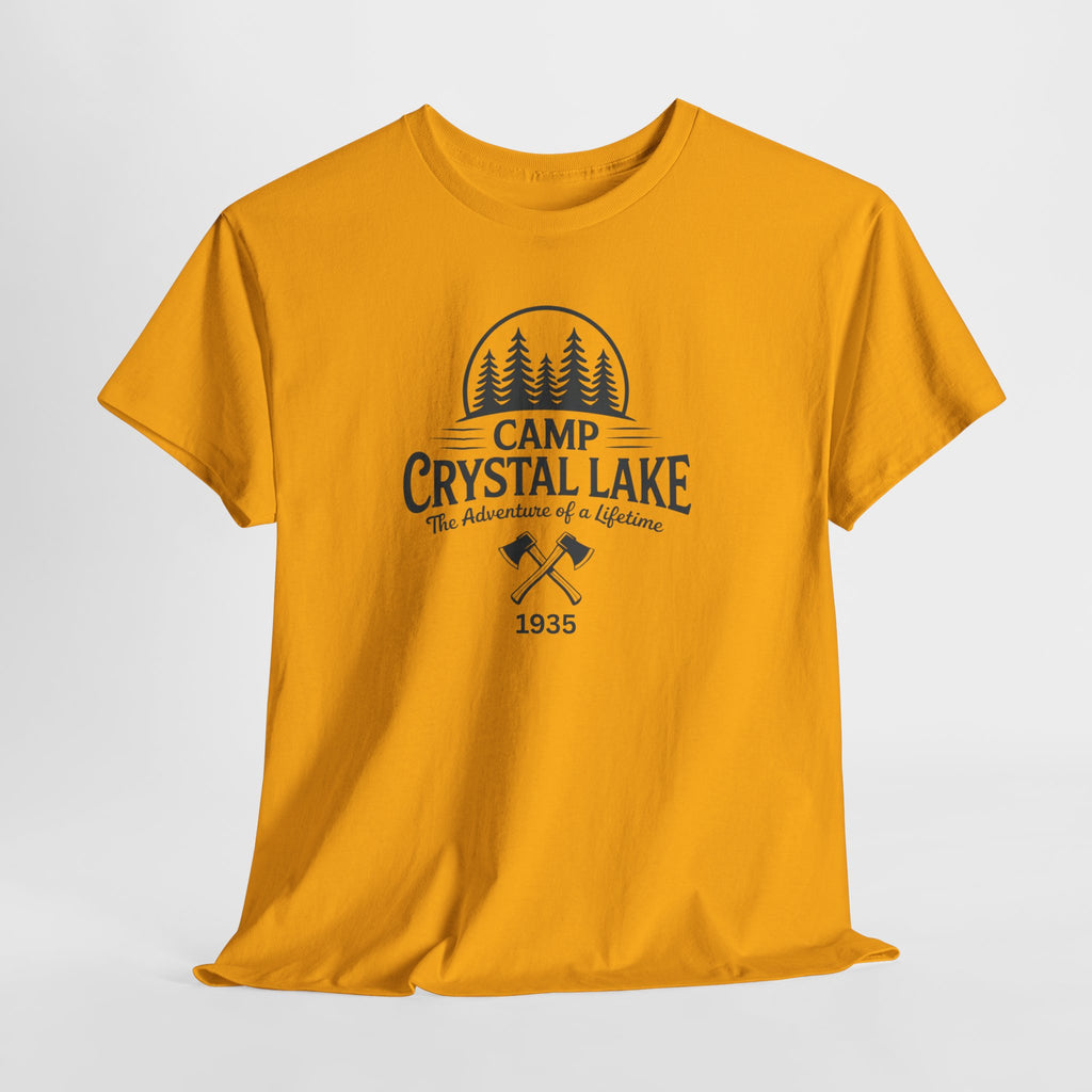 Camp Crystal Lake Tee — Vintage Outdoor Camping Shirt ("Camp Crystal Lake")