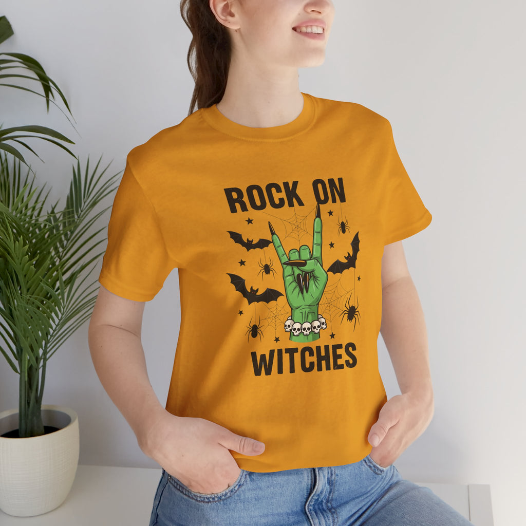 Rock On Witches T-Shirt — Halloween Witch Hand Graphic Tee