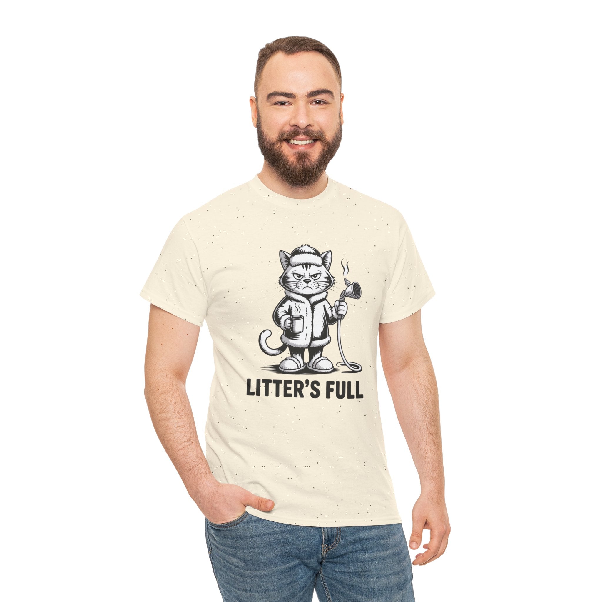 Cat Litter's Full Tee — Funny Cat Graphic T-Shirt