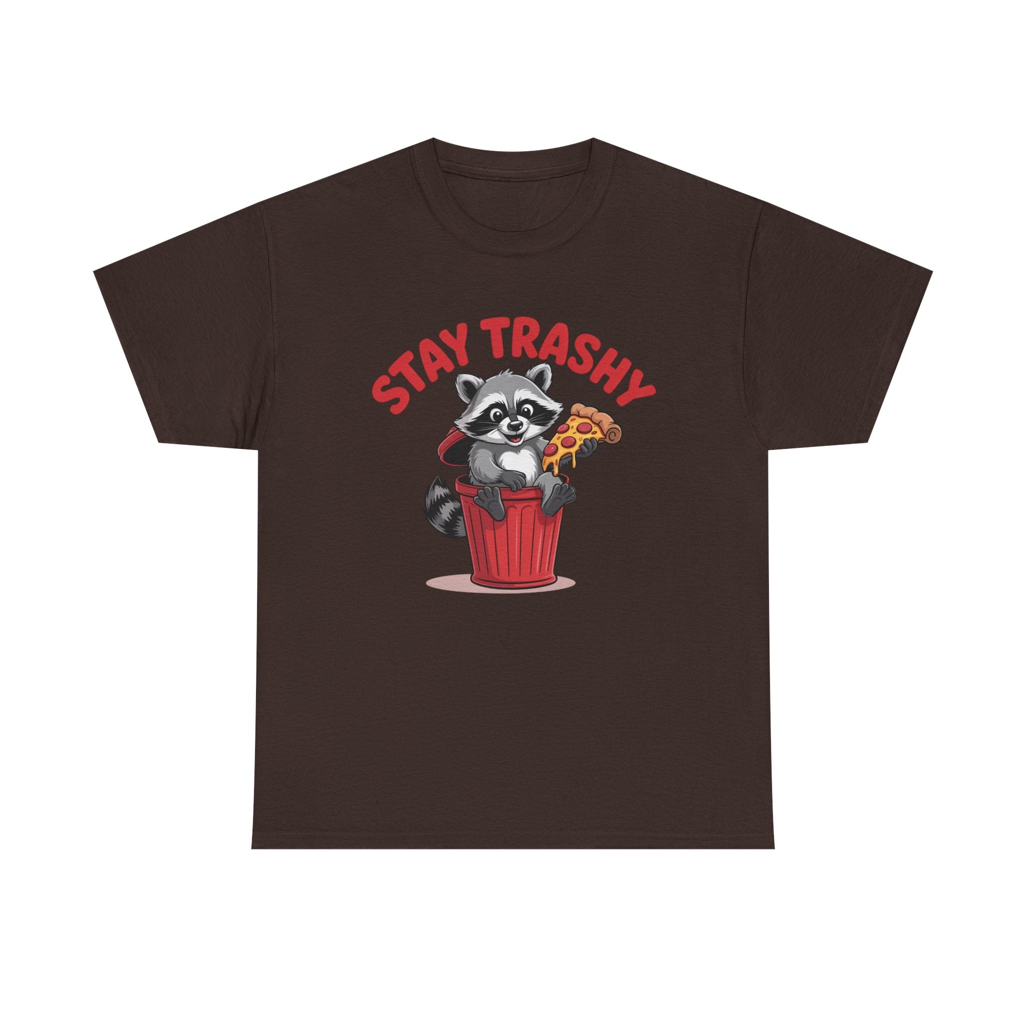 Funny Raccoon T-Shirt — Stay Trashy Humor Gift Tee for Women
