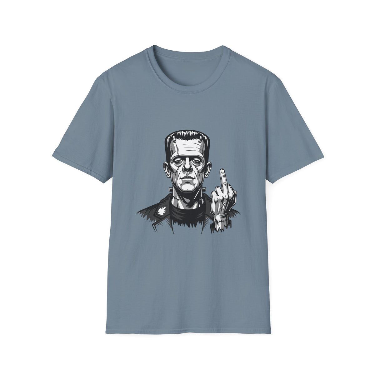 Frankenstein Middle Finger T-Shirt — Funny Gothic Monster Tee