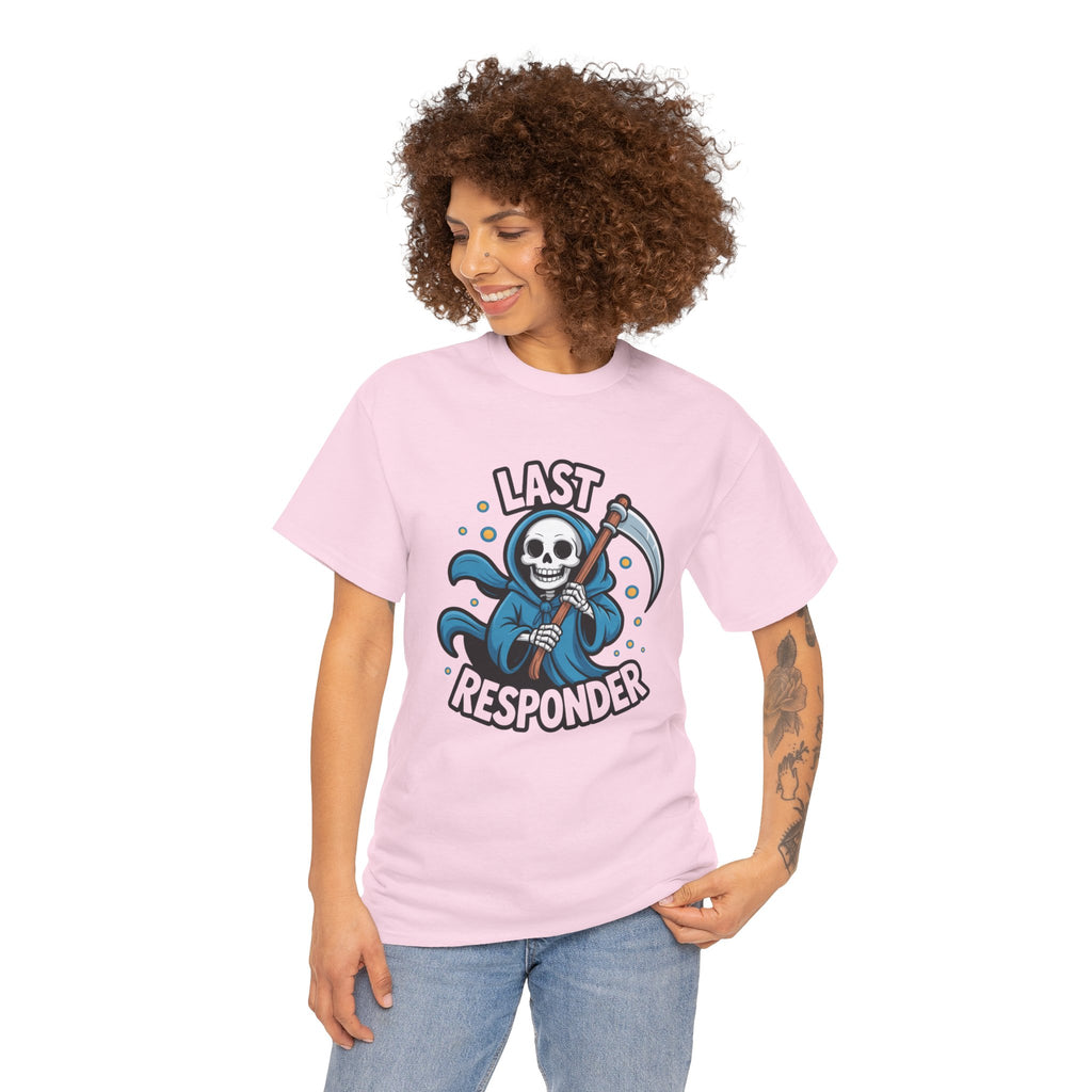 T-Shirt — "Last Responder" Grim Reaper Graphic Tee