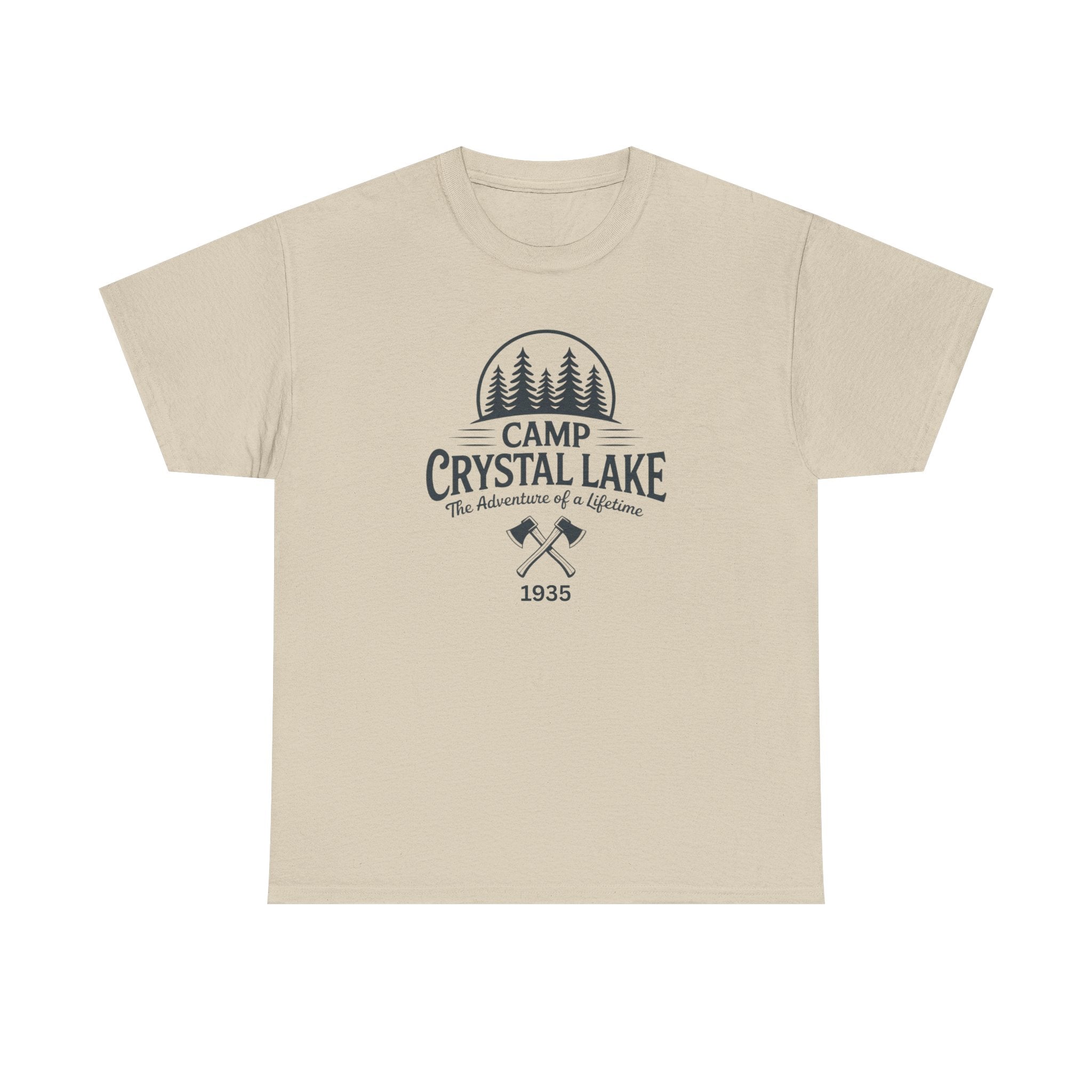 Camp Crystal Lake Tee — Vintage Outdoor Camping Shirt ("Camp Crystal Lake")