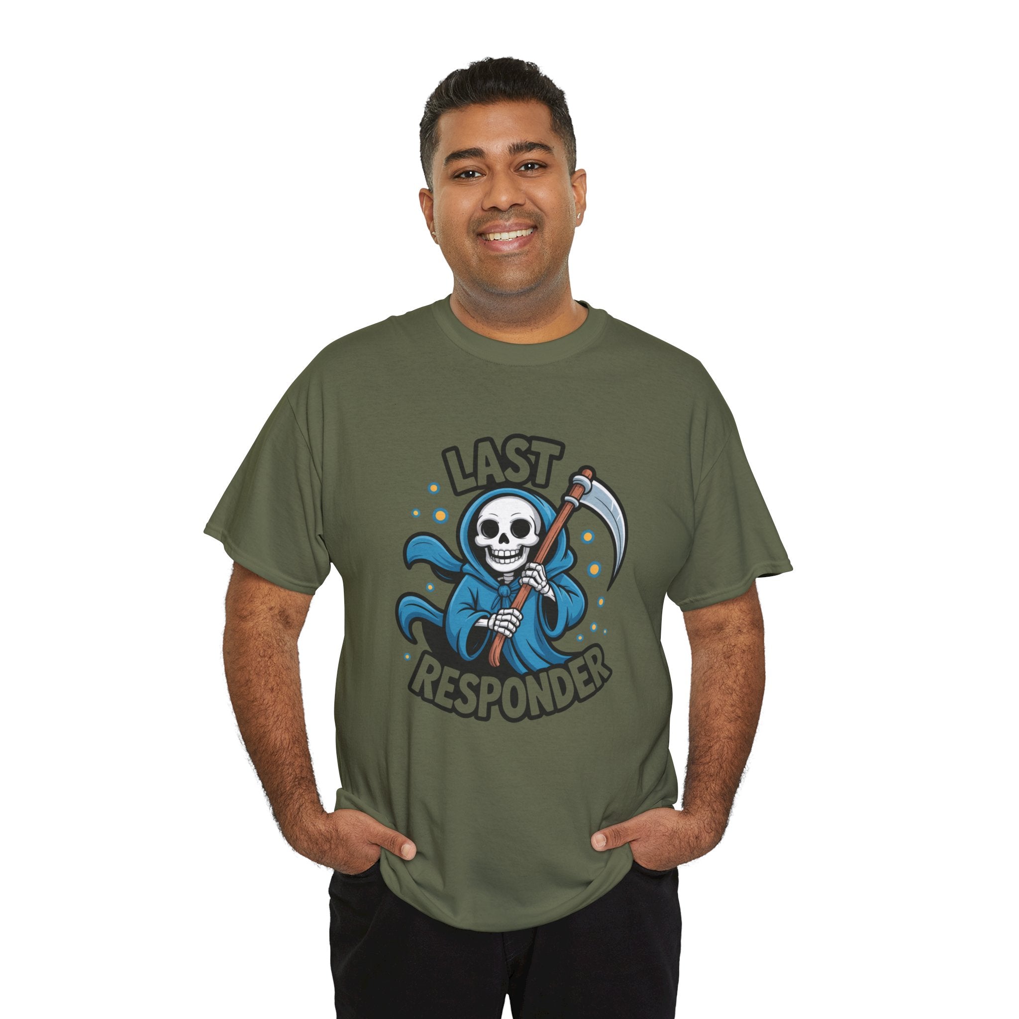 T-Shirt — "Last Responder" Grim Reaper Graphic Tee