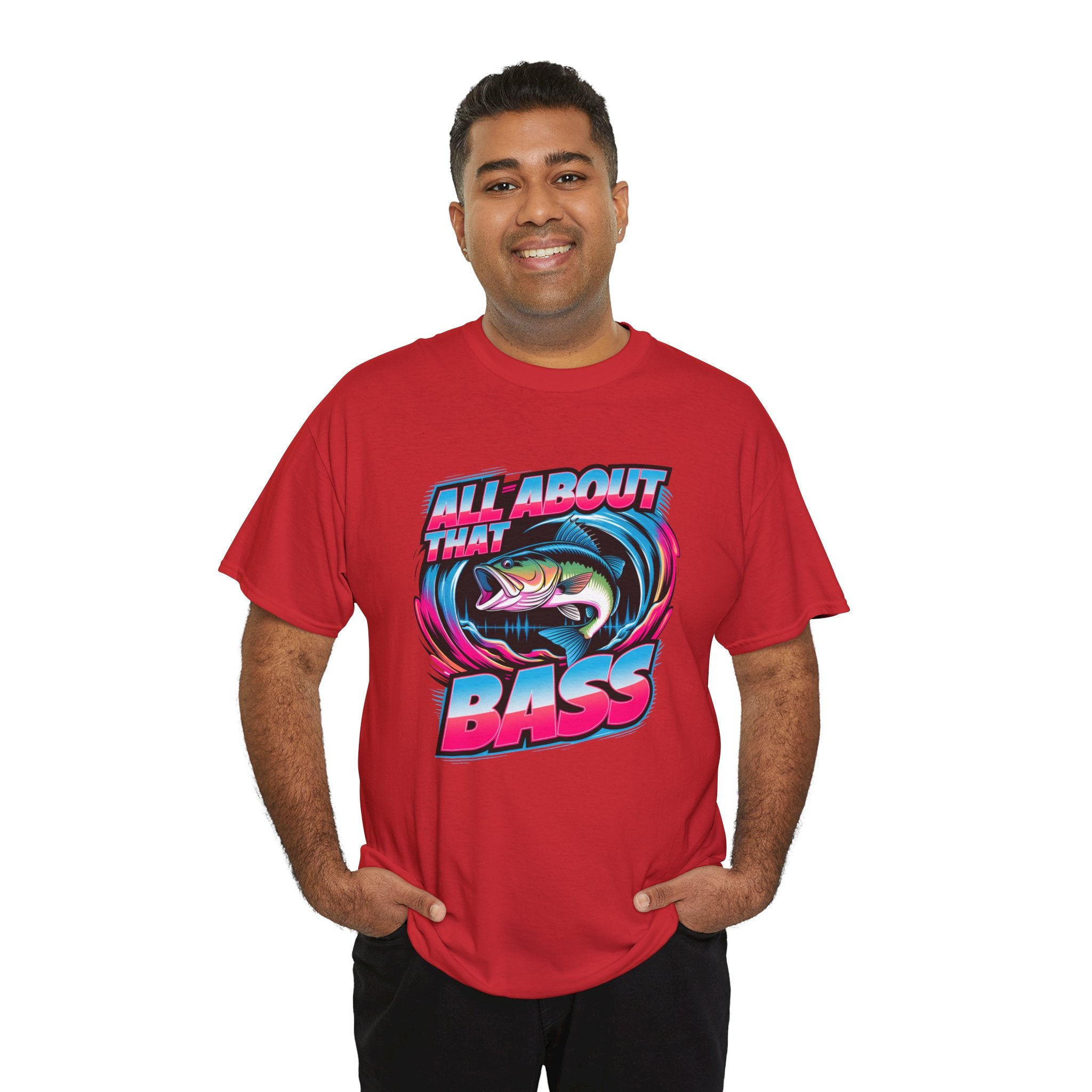Bass Fishing T-Shirt — "All About That Bass" Retro Graphic Tee