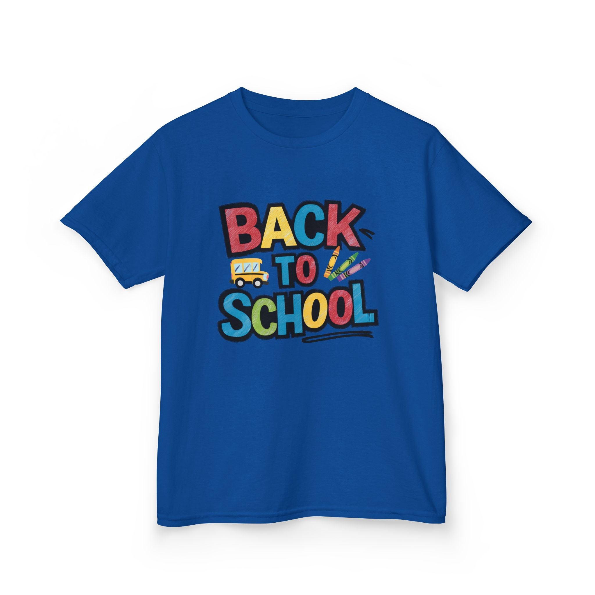 Back to School Kids T-Shirt — Colorful Retro School Design