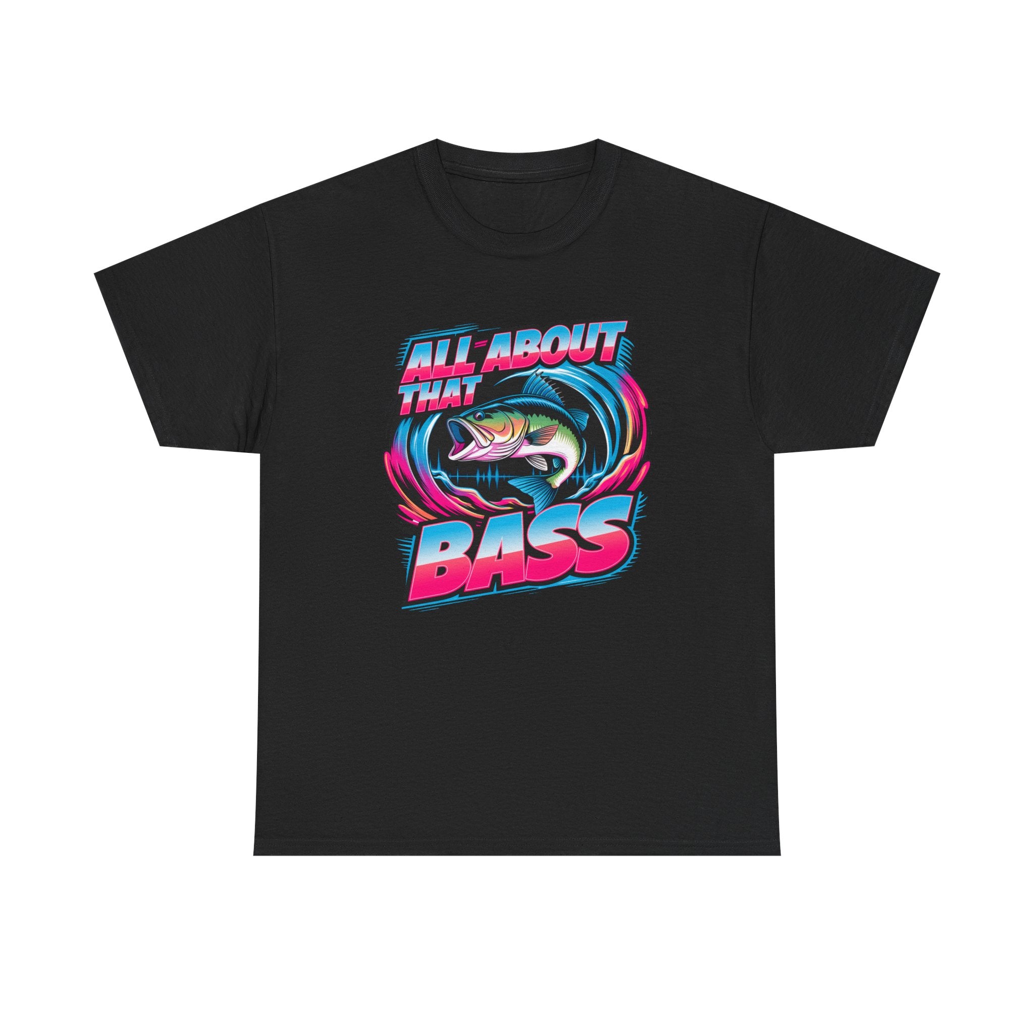 Bass Fishing T-Shirt — "All About That Bass" Retro Graphic Tee