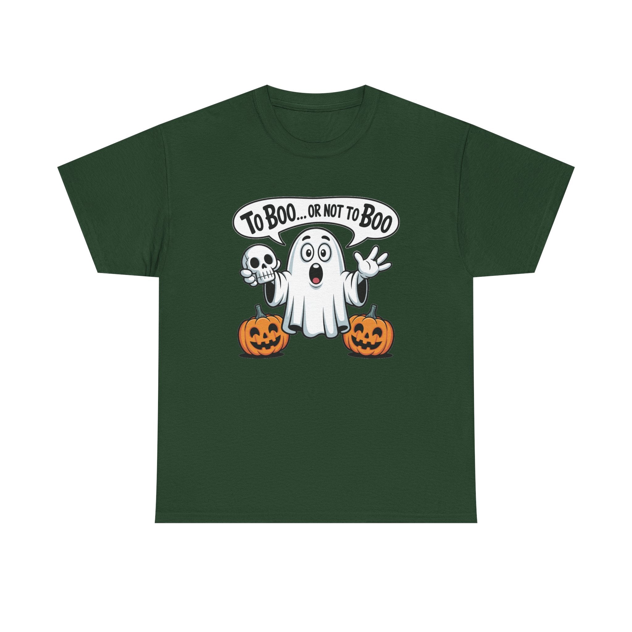 Halloween Ghost Tee - "To Boo... or Not to Boo" Cute Spooky Graphic T-Shirt