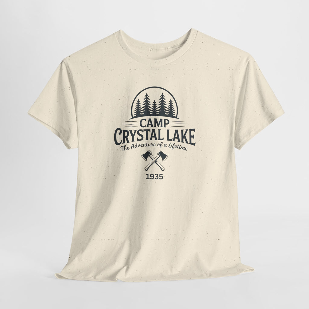 Camp Crystal Lake Tee — Vintage Outdoor Camping Shirt ("Camp Crystal Lake")