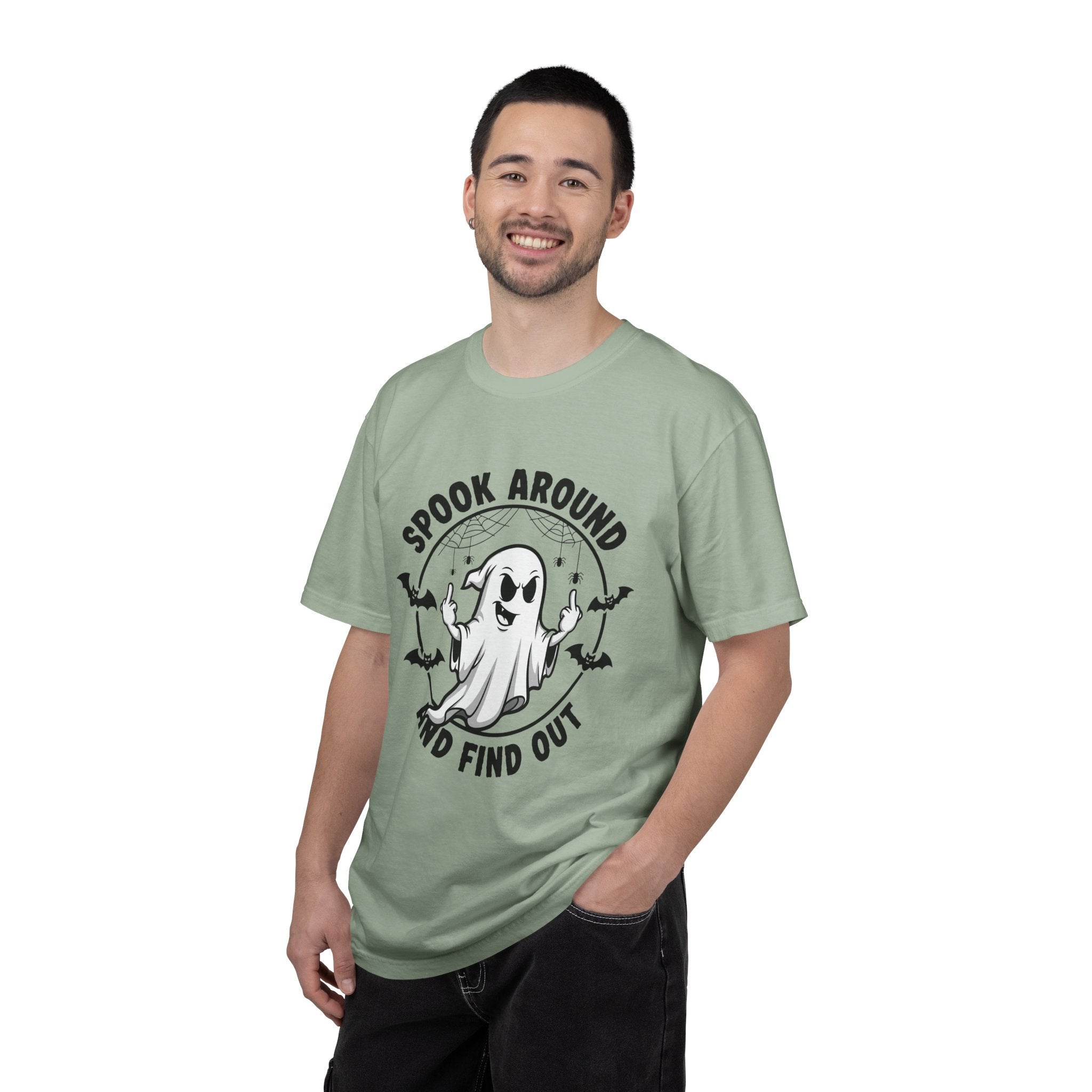 Spook Around And Find Out T-Shirt — Cute Halloween Ghost Graphic Tee