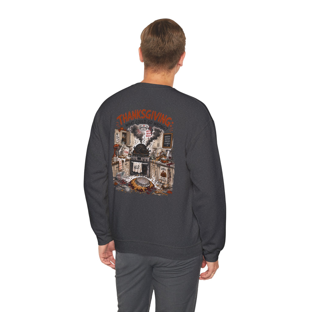 Funny Thanksgiving Crewneck Sweatshirt — Certified Thanksgiving Chef Rustic Holiday Gift Pullover