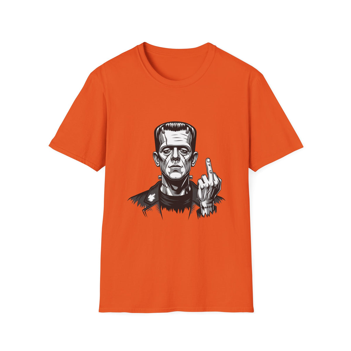Frankenstein Middle Finger T-Shirt — Funny Gothic Monster Tee