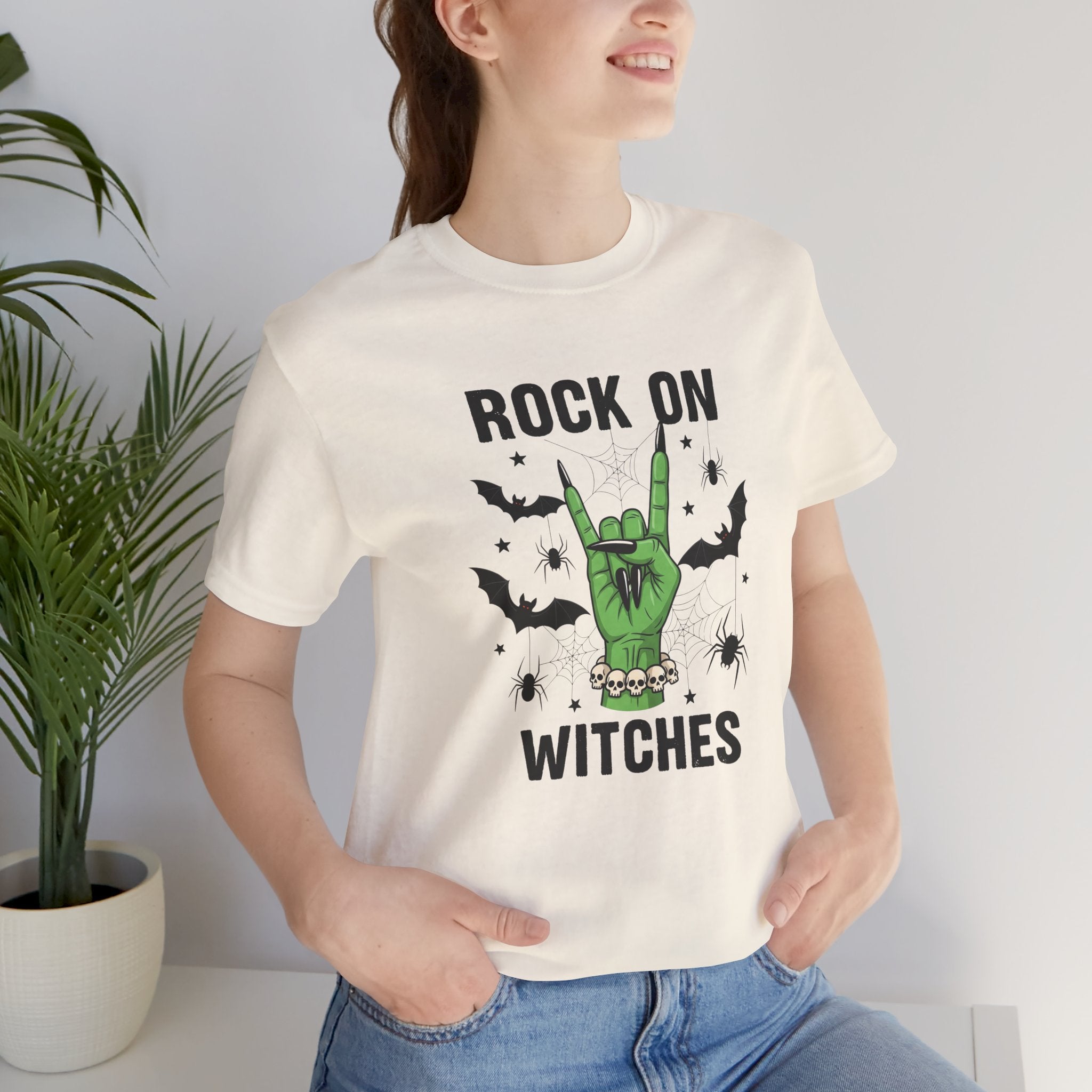 Rock On Witches T-Shirt — Halloween Witch Hand Graphic Tee