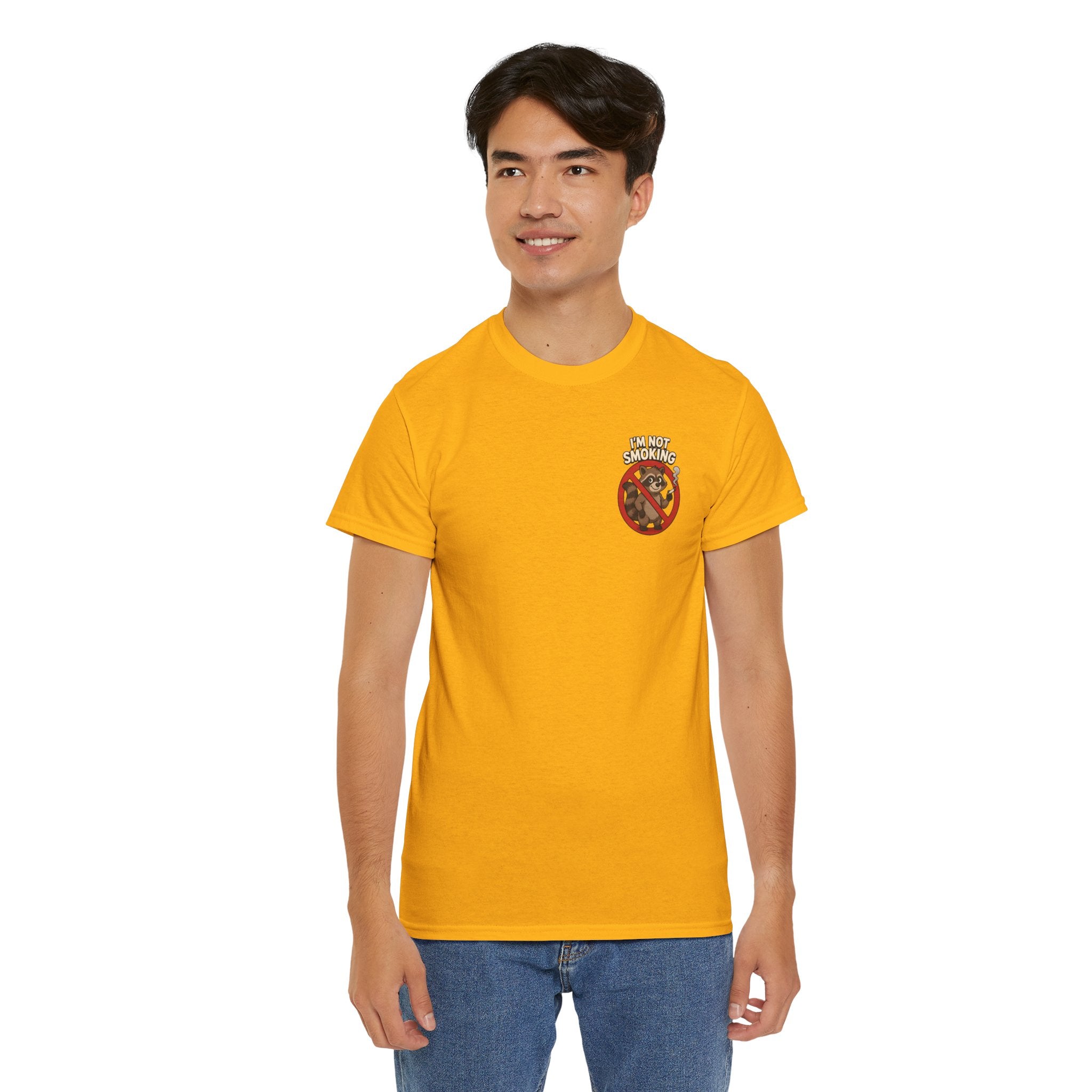 Graphic Tee — "What Are You Looking At?" Raccoon Illustration T-Shirt