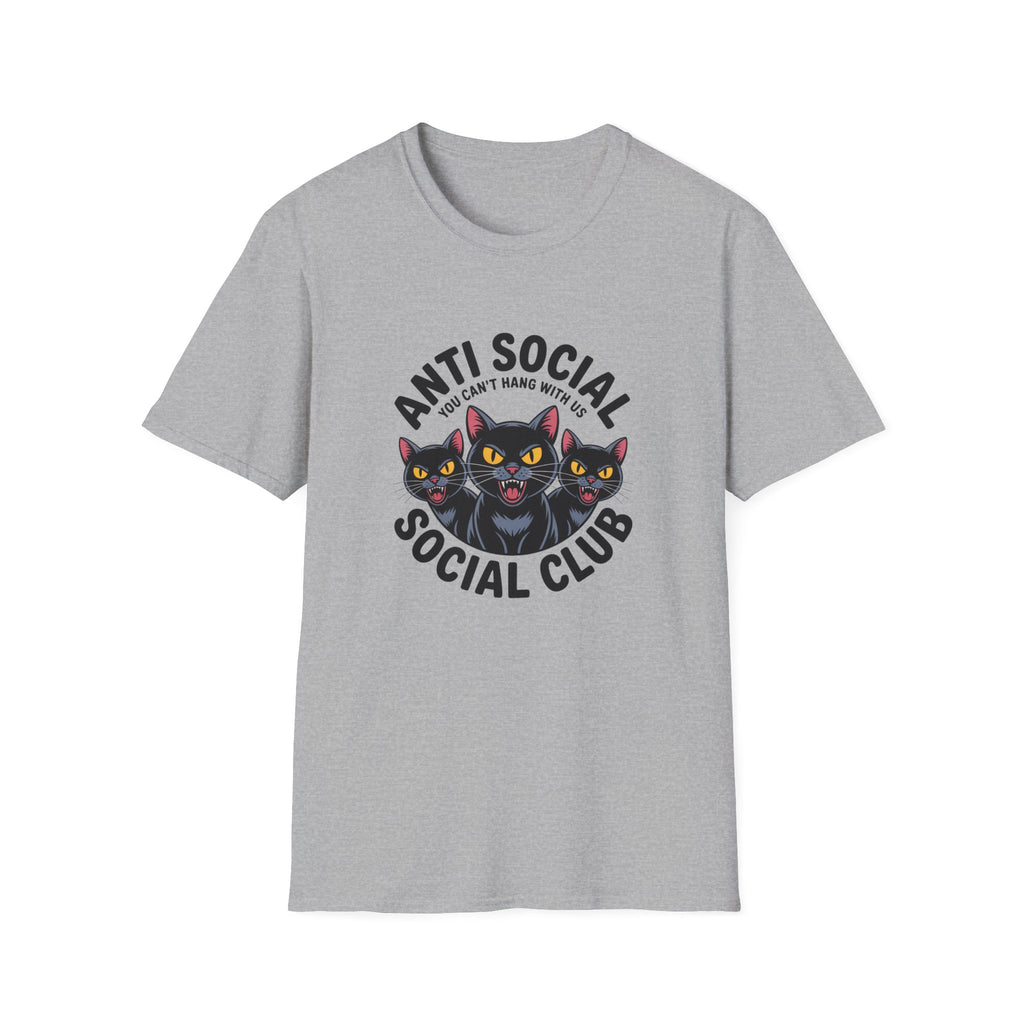 Anti Social Social Club Cat T-Shirt — "You Can't Hang With Us" Graphic Tee
