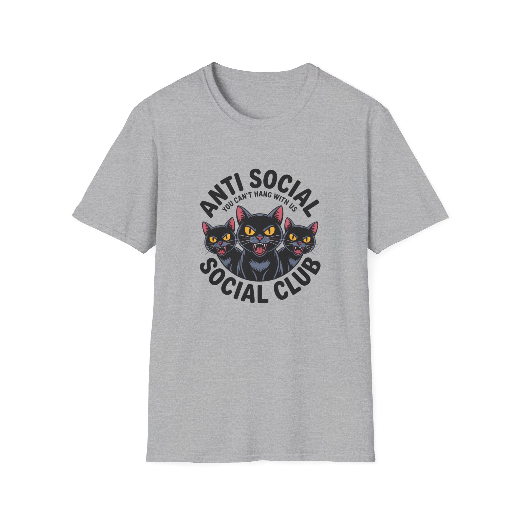 Anti Social Social Club Cat T-Shirt — "You Can't Hang With Us" Graphic Tee