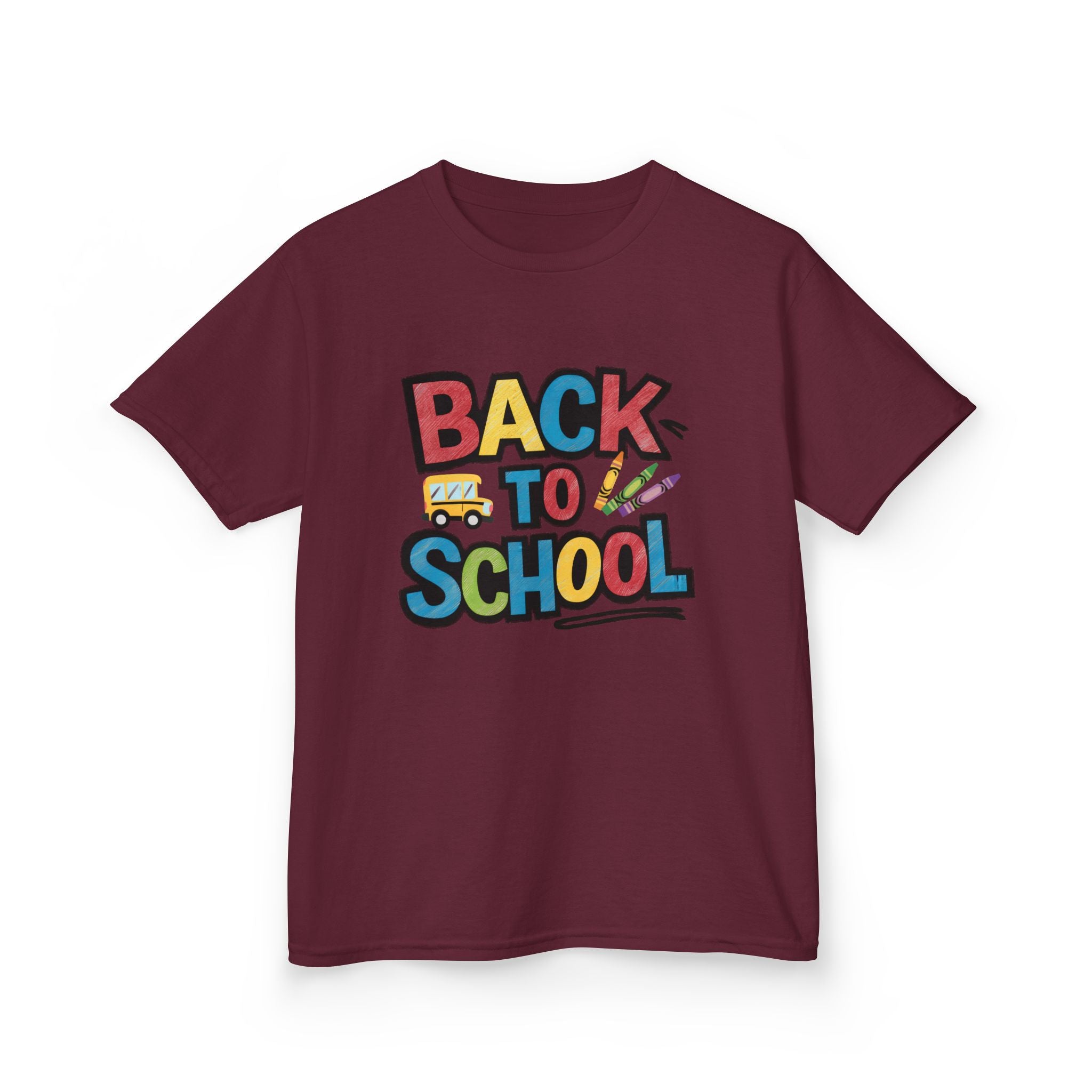 Back to School Kids T-Shirt — Colorful Retro School Design