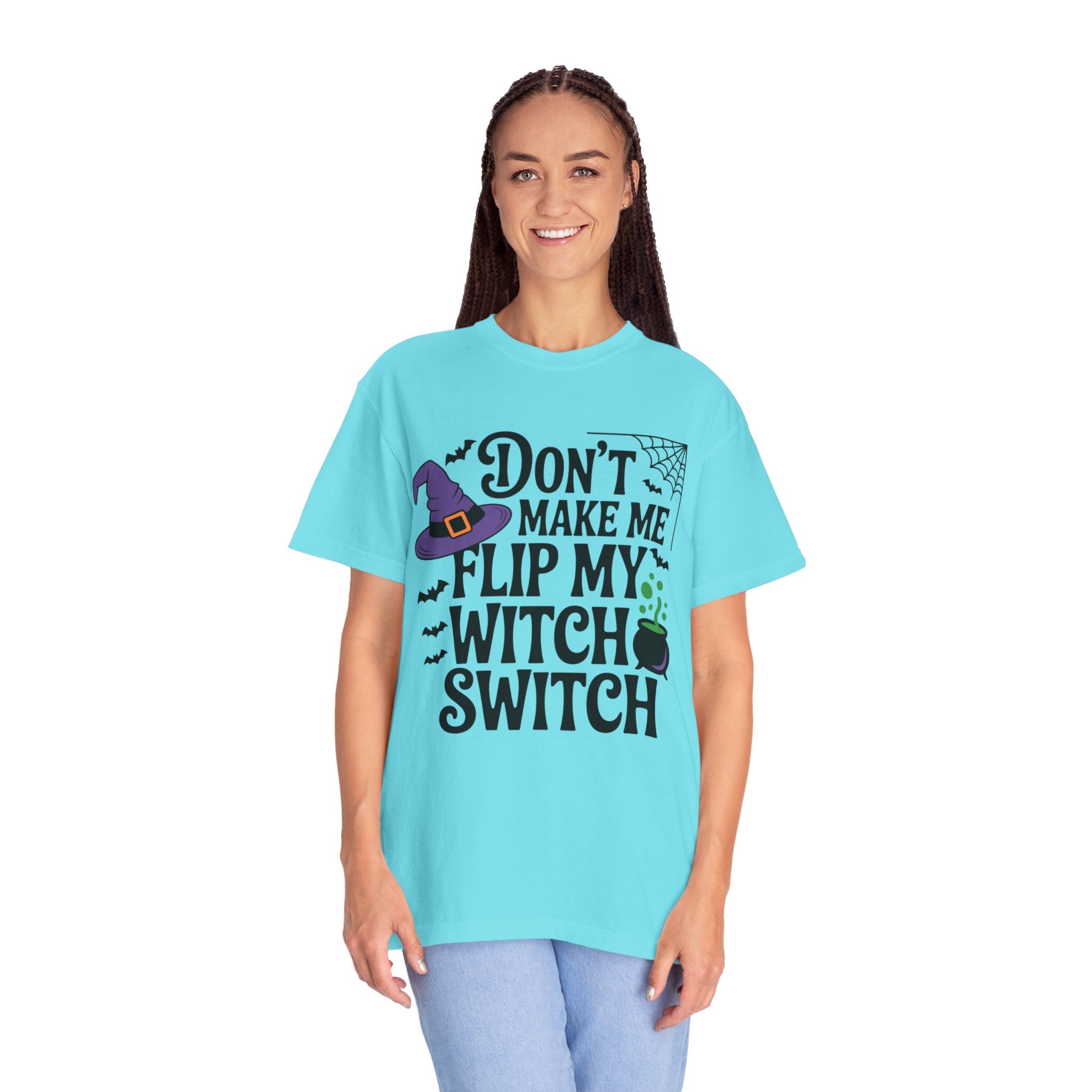 Halloween T-Shirt: "Don't Make Me Flip My Witch Switch" Graphic Tee