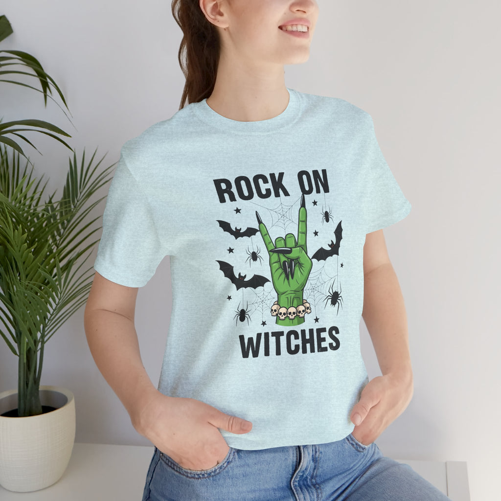 Rock On Witches T-Shirt — Halloween Witch Hand Graphic Tee