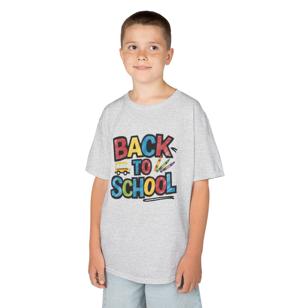 Back to School Kids T-Shirt — Colorful Retro School Design