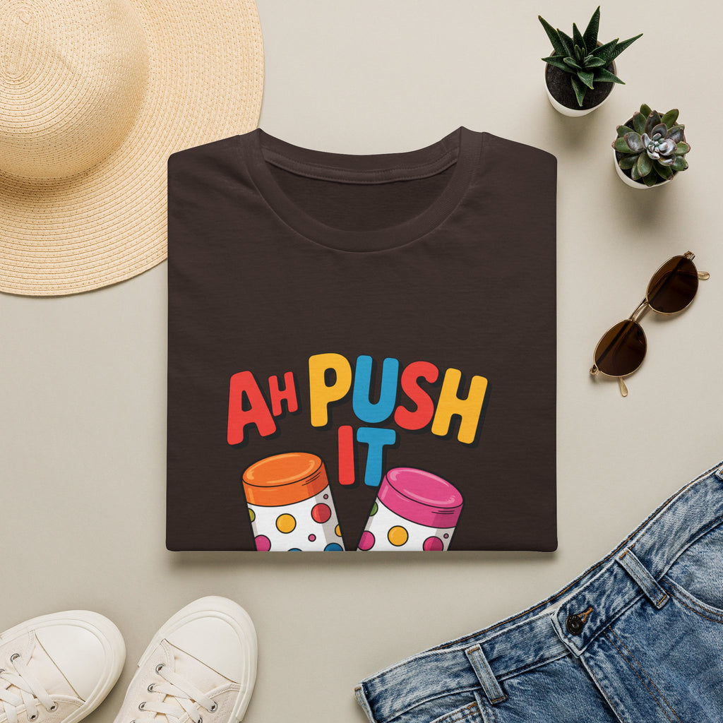 T-Shirt — “Ah Push It” Ice Cream Graphic Tee
